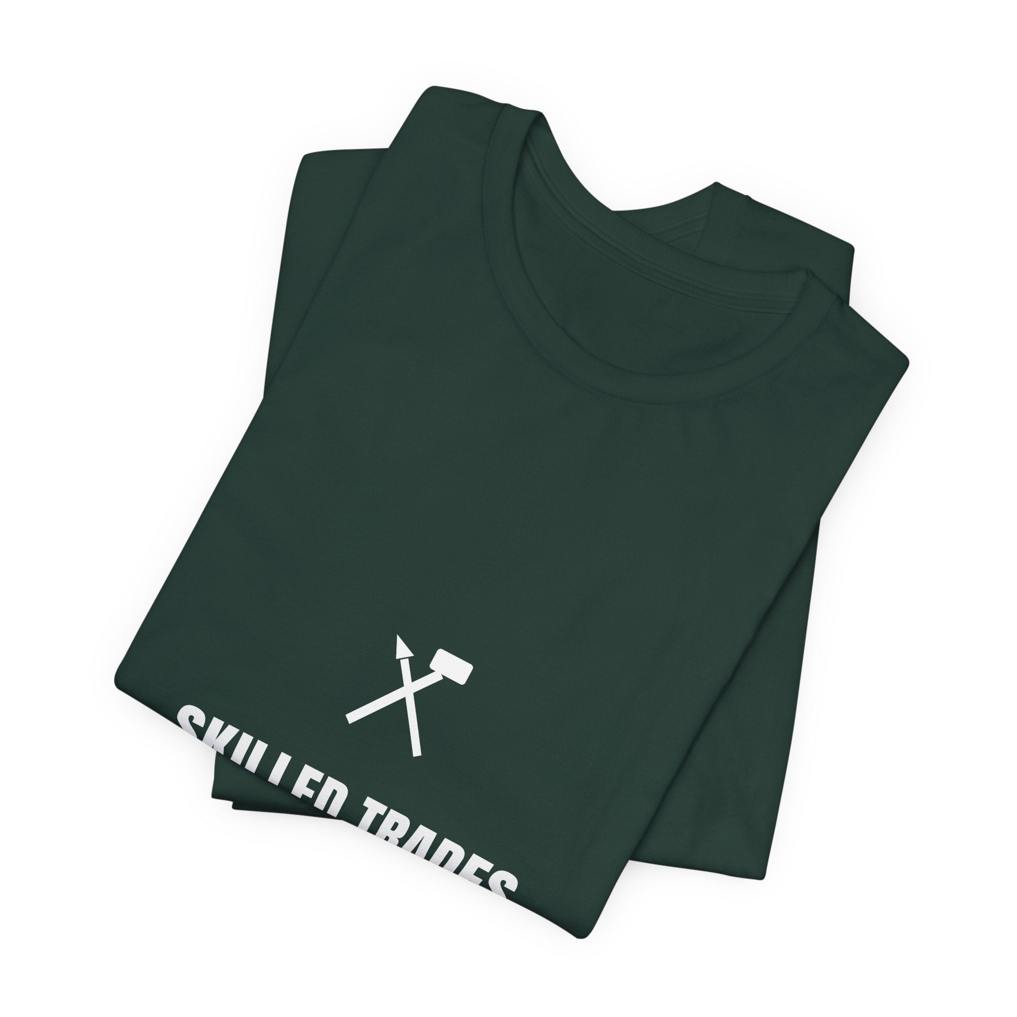 Skilled Trades Built This Shirt - Blue Collar Pride Tee, Premium Bella Canvas