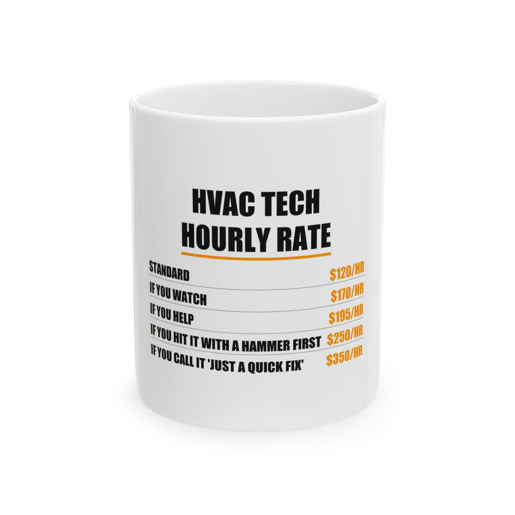 HVAC Technician Hourly Rate Mug from Kindling & Hammer