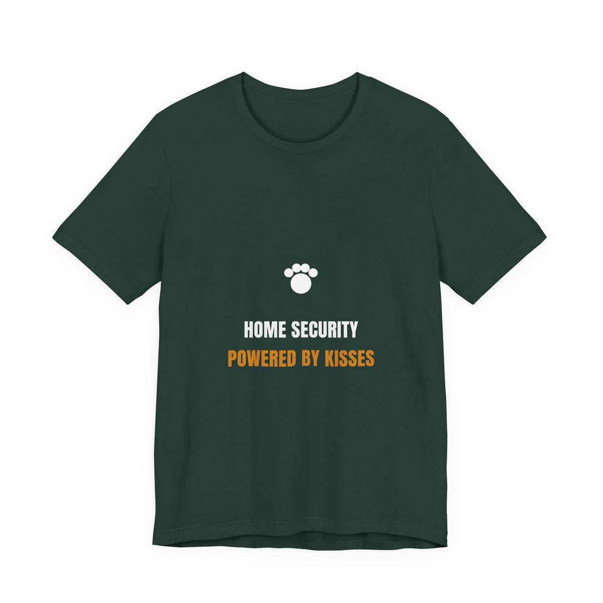 Home Security Powered By Kisses Shirt - Funny Dog Tee, Premium Bella Canvas