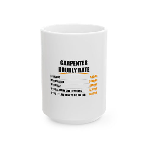 Carpenter Hourly Rate Mug - view 2