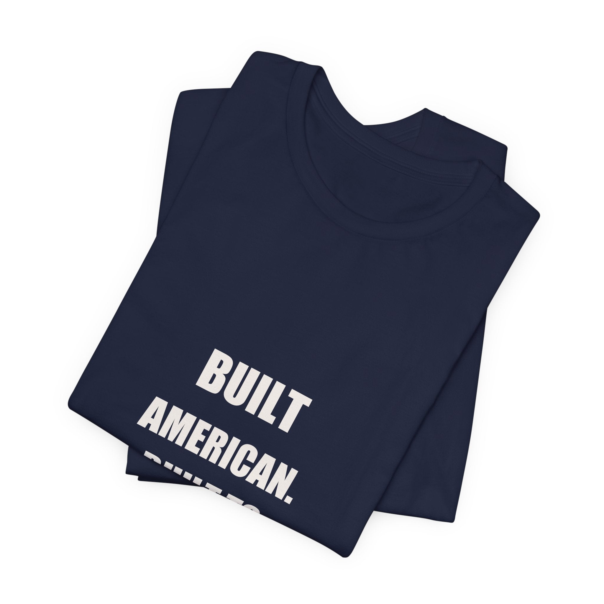 Built American Built To Last Shirt - American Mechanic Gift, Patriotic Tradesman Tee, 4th Of July Worker, Premium Bella Canvas