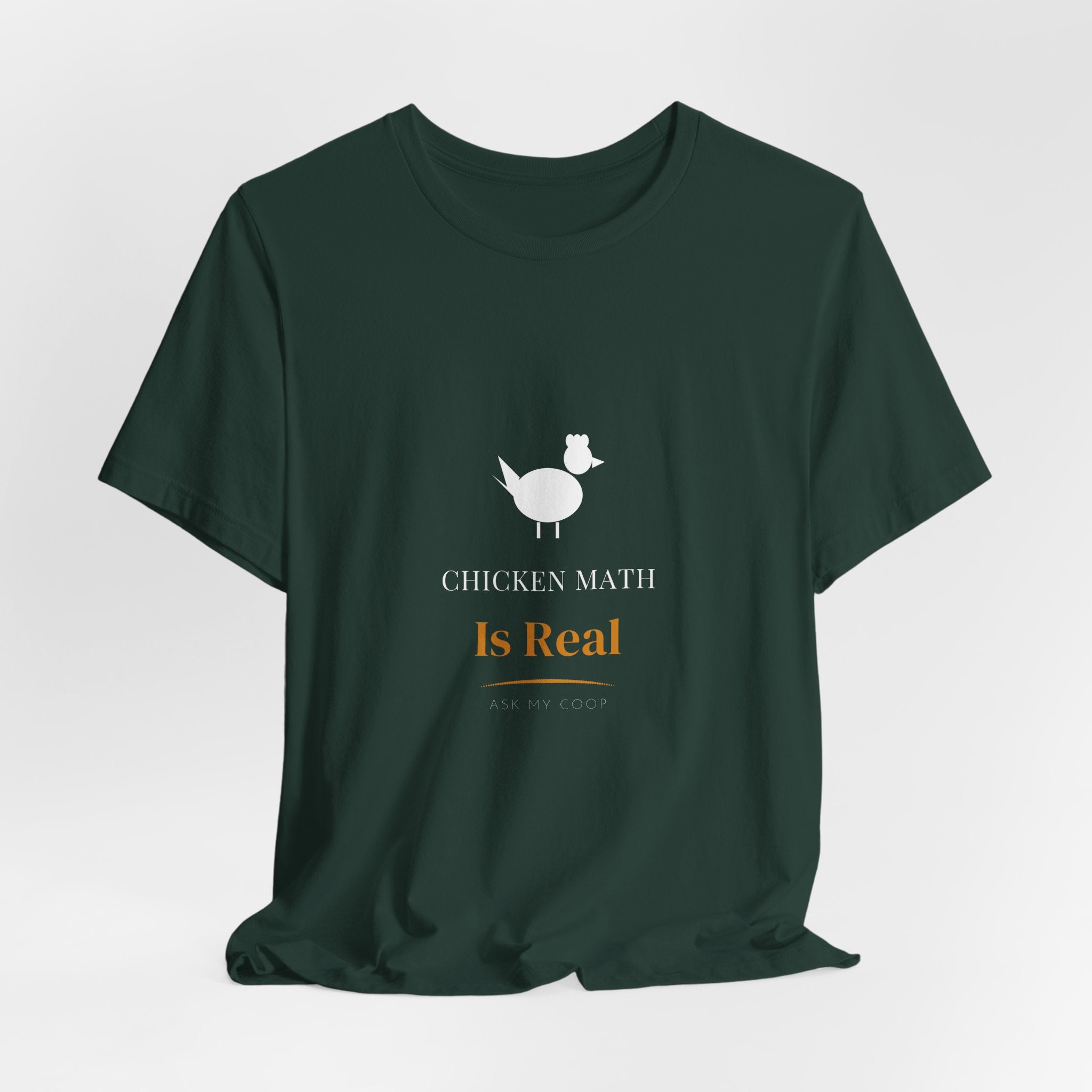 Chicken Math Is Real Shirt - Funny Backyard Chicken Tee, Premium Bella Canvas
