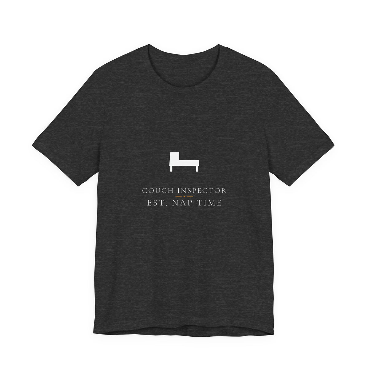 Couch Inspector Shirt - Elegant Serif Edition, Premium Bella Canvas