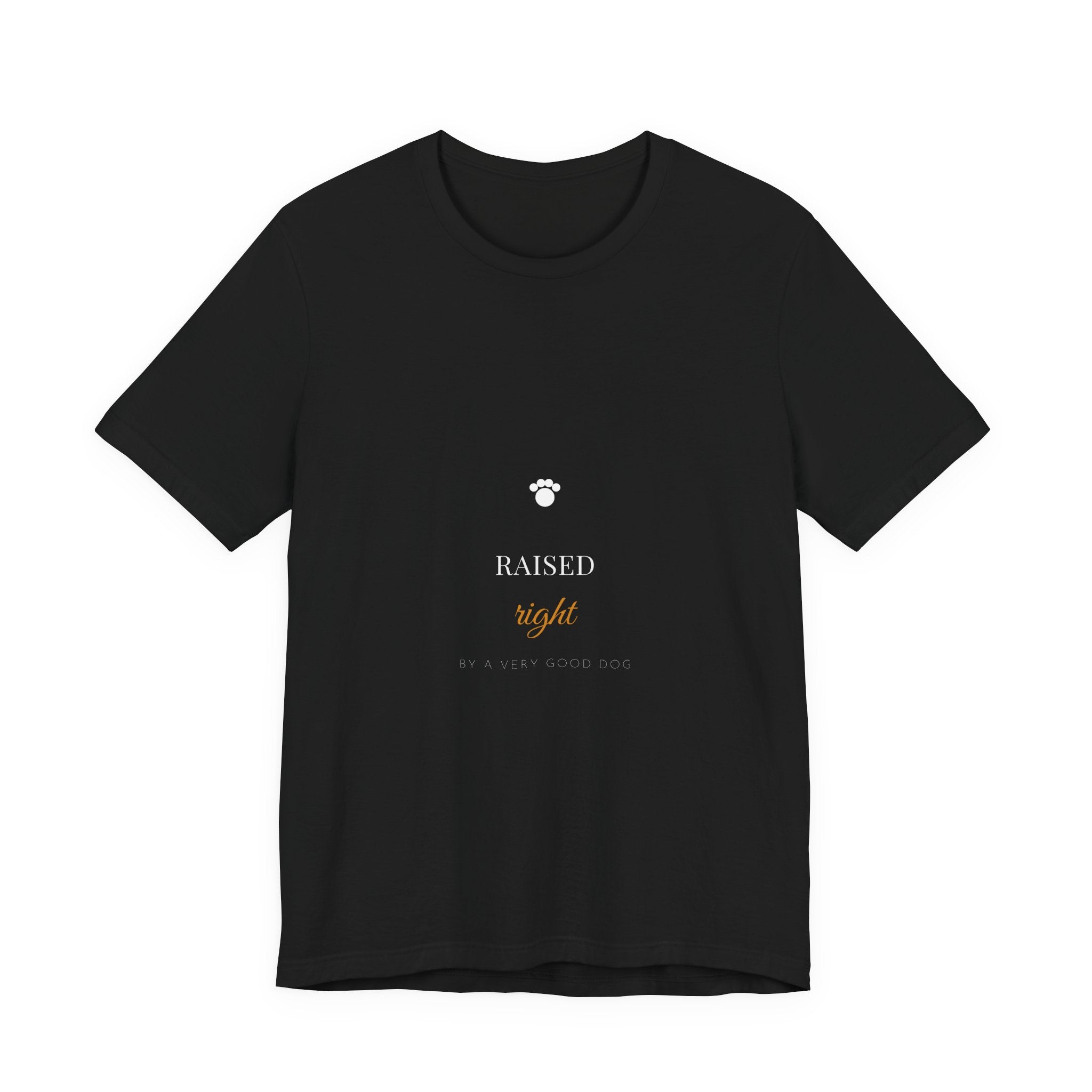 Raised Right By A Very Good Dog Shirt - Farmhouse Dog Mom Tee, Dog Lover Gift, Premium Bella Canvas