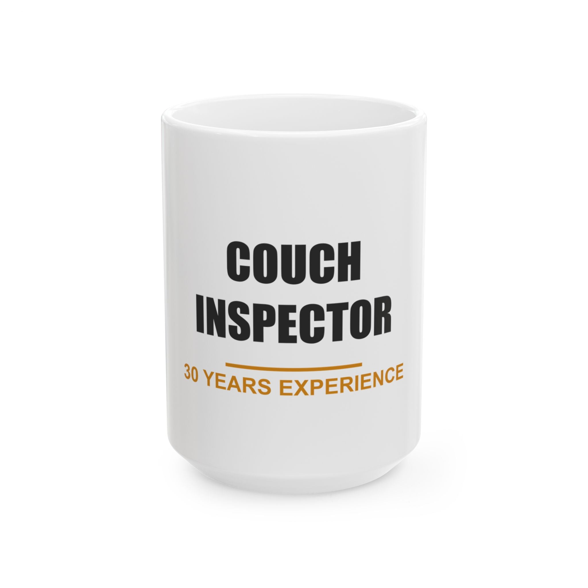 Couch Inspector Mug - Funny Dad Gift, Father's Day Coffee Mug, Lazy Dad Humor Ceramic Mug