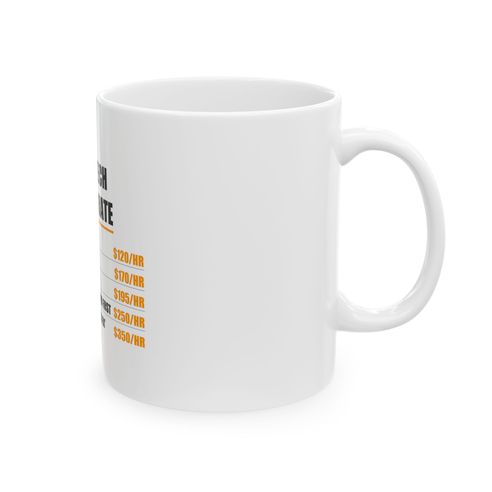 HVAC Technician Hourly Rate Mug - view 5