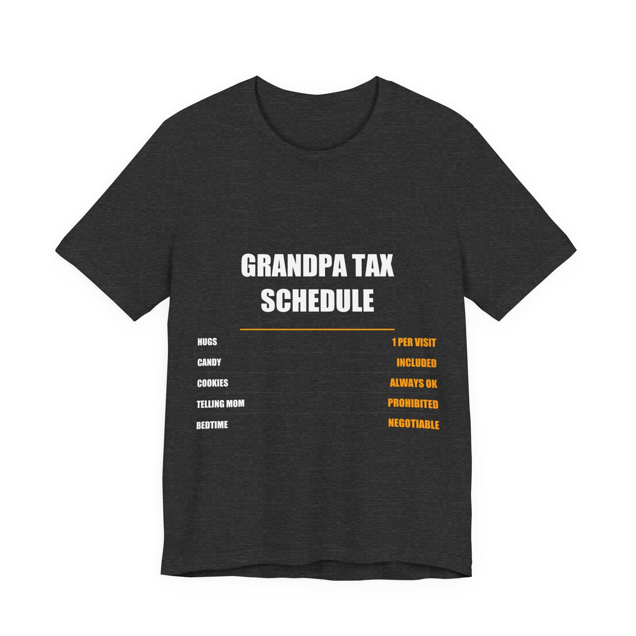 Grandpa Tax Schedule Shirt, Hugs Candy Cookies, Father's Day Gift - view 3