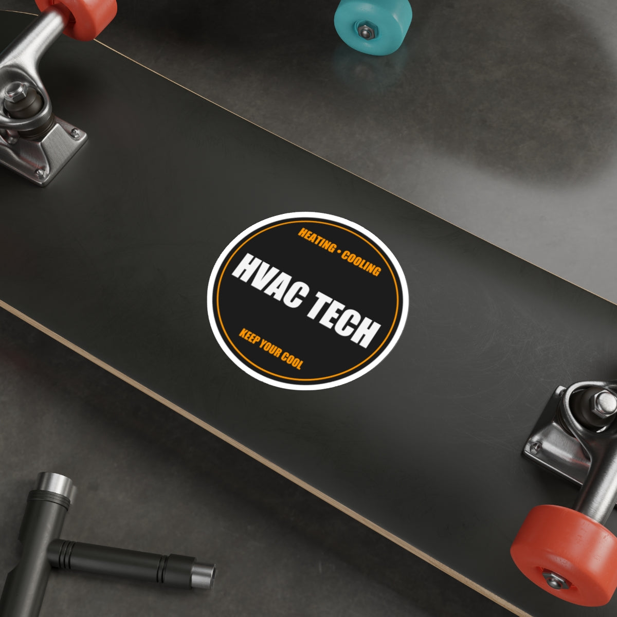 HVAC Tech Die-Cut Vinyl Sticker - view 18