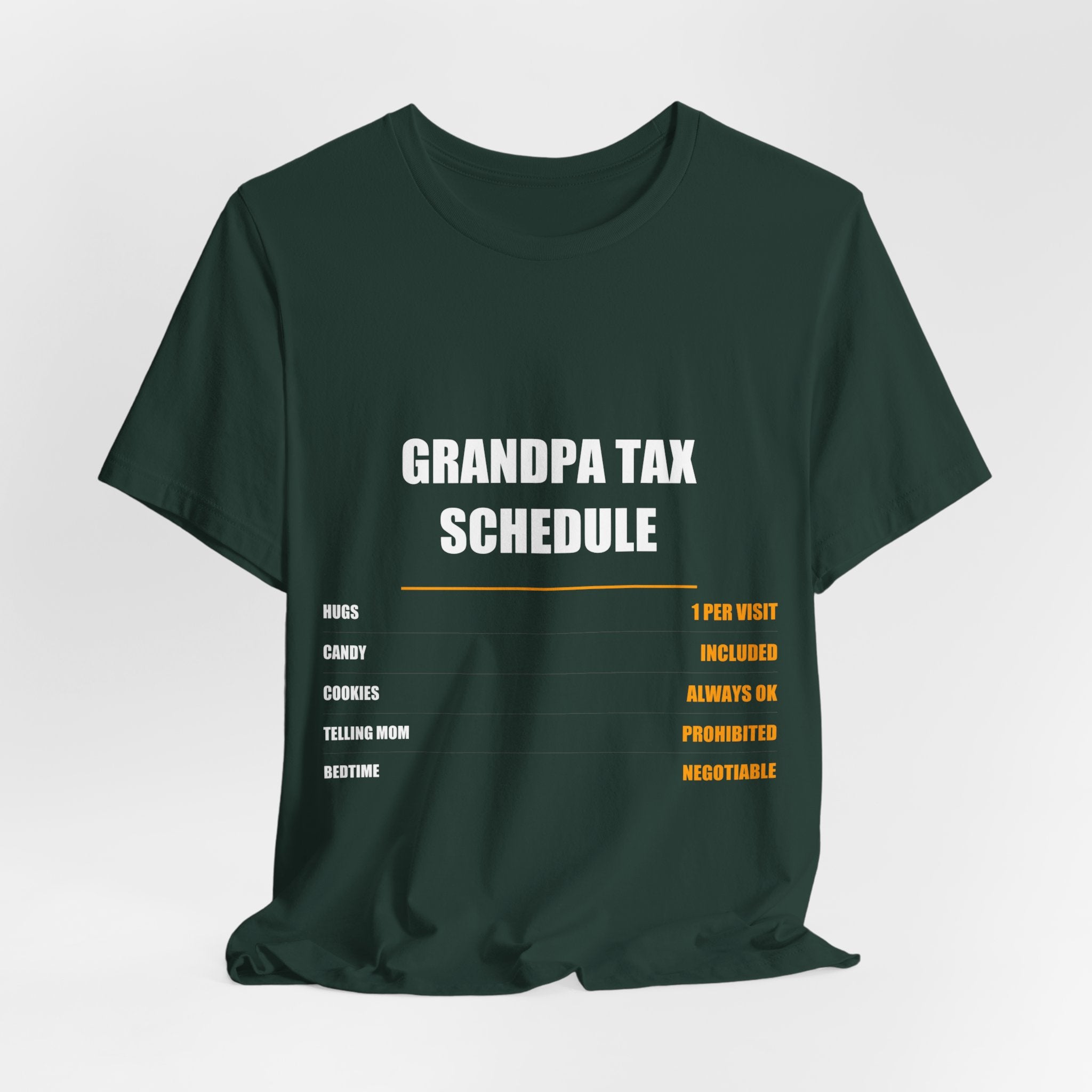 Grandpa Tax Schedule Shirt, Hugs Candy Cookies, Father's Day Gift - view 10