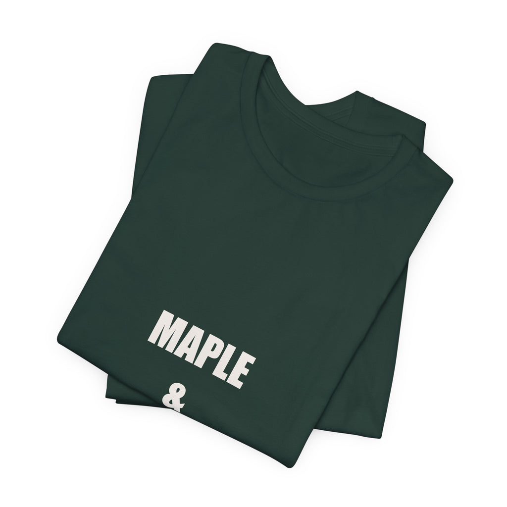Maple And Hammer Shirt - Canadian Tradesman Tee, Canada Day Worker Gift, Funny Canadian Dad, Premium Bella Canvas