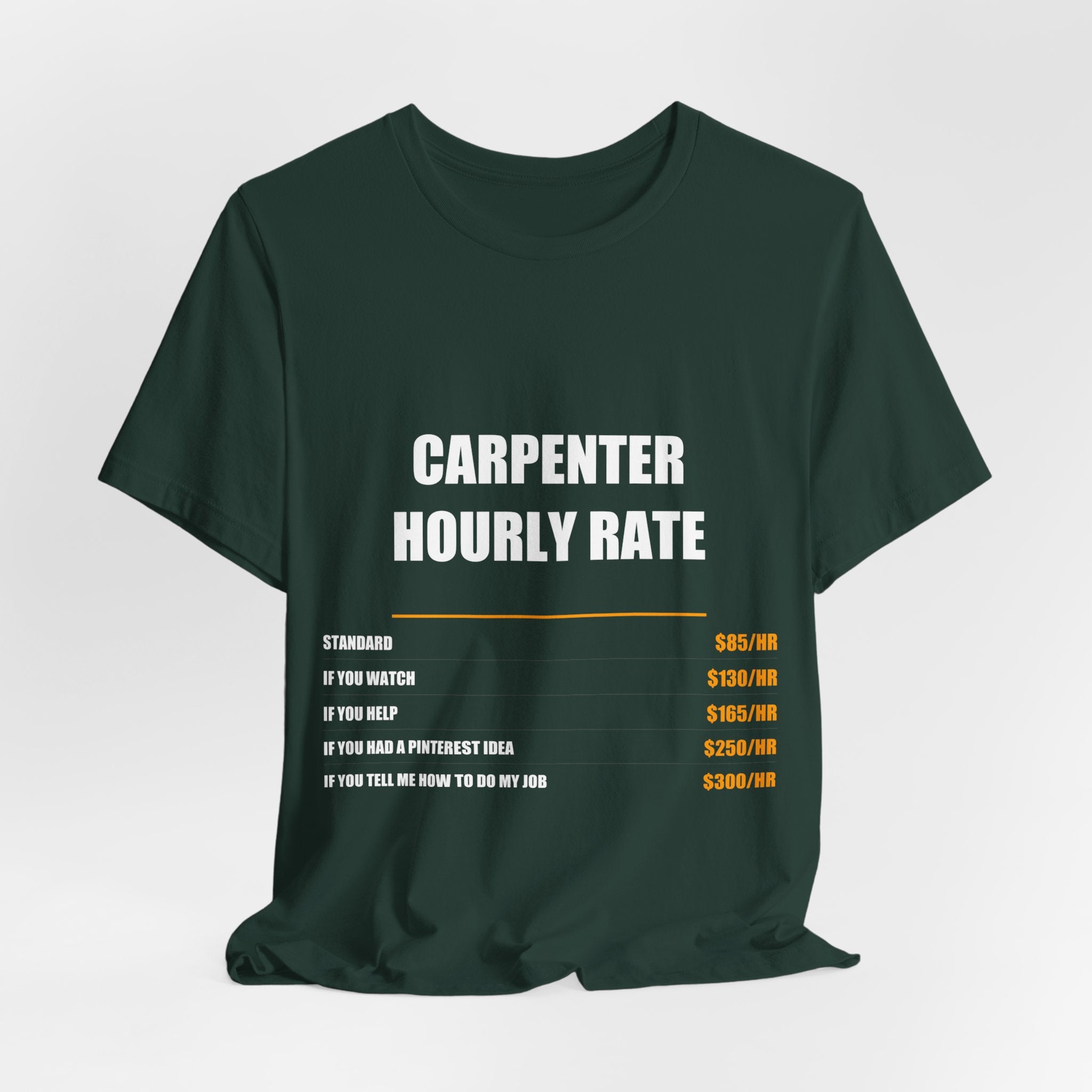 Carpenter Hourly Rate Shirt Shirt - view 10
