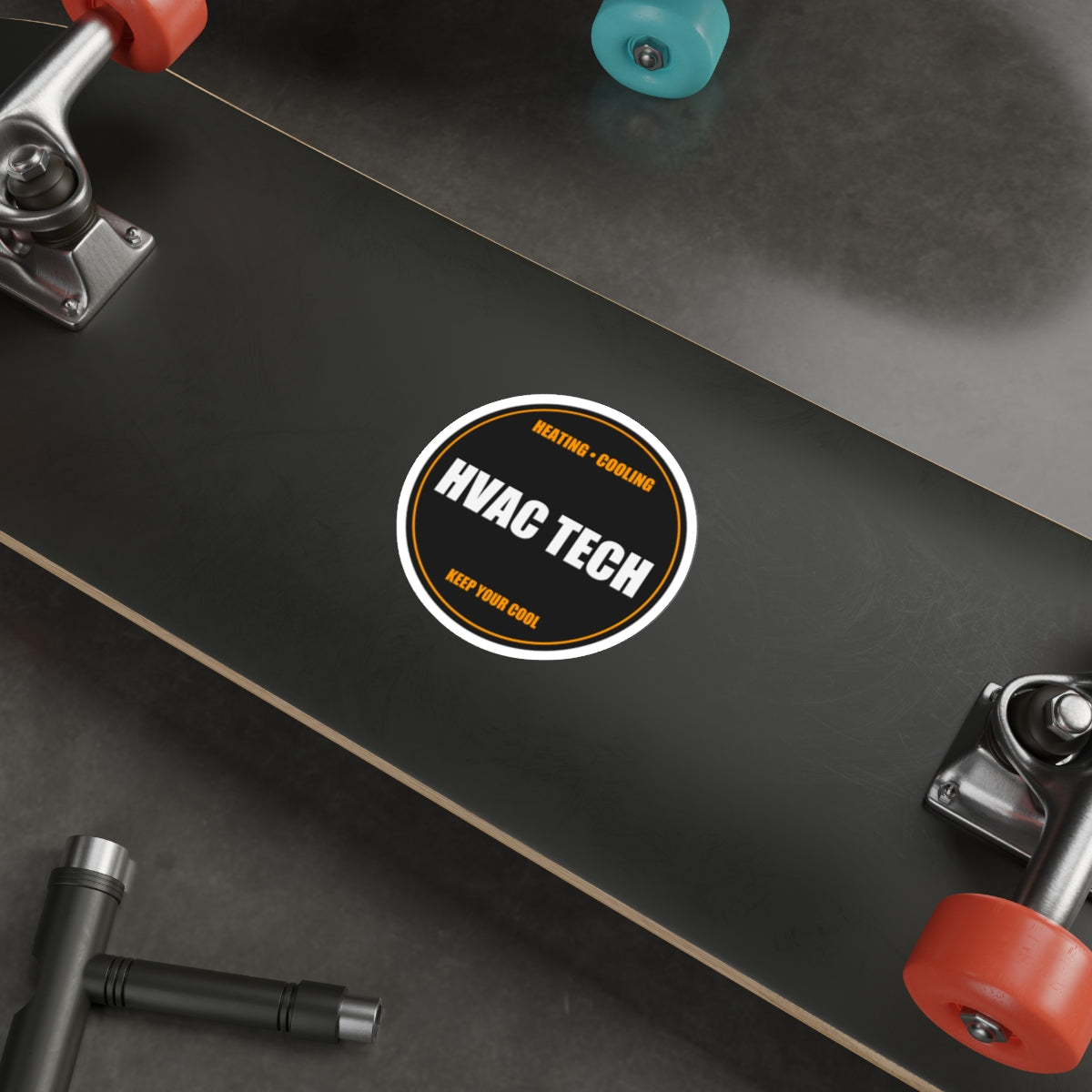 HVAC Tech Die-Cut Vinyl Sticker - view 16