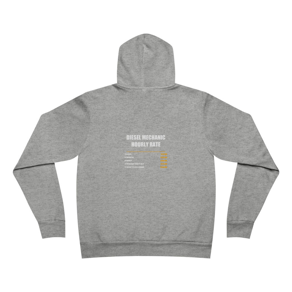 Diesel Mechanic Hourly Rate Hoodie - Mechanic, Mechanic Gift, Funny Mechanic, Mechanic Gifts, Pullover Hoodie, Sweatshirt