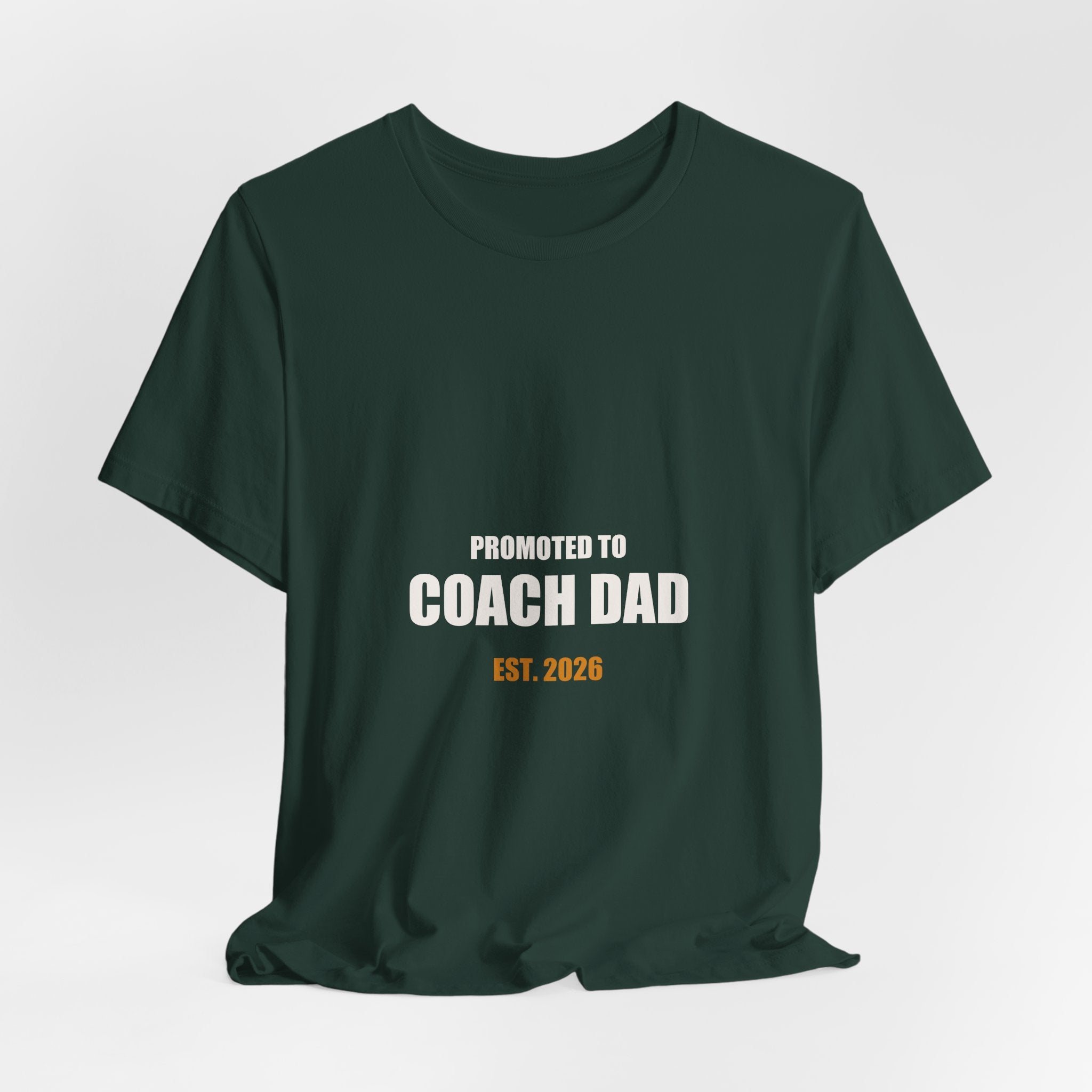 Coach Dad Shirt - Promoted To Coach Dad Est 2026, New Volunteer Coach Gift, Funny Coach Dad Tee, Premium Bella Canvas
