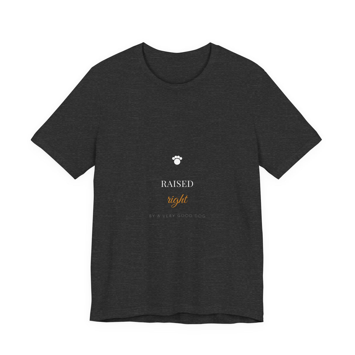 Raised Right By A Very Good Dog Shirt - Farmhouse Dog Mom Tee, Dog Lover Gift, Premium Bella Canvas