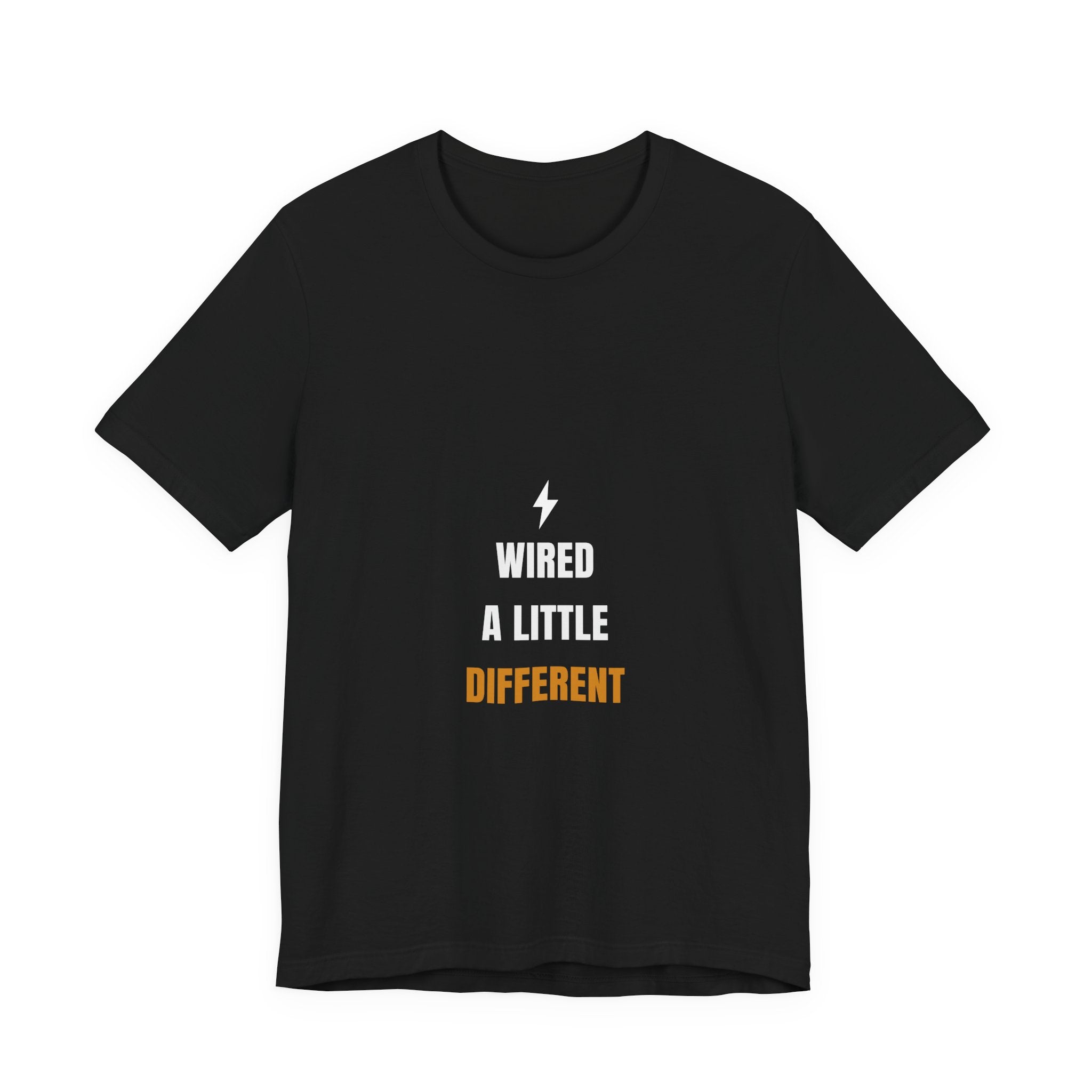 Wired A Little Different Shirt - Funny Electrician Pun Tee, Electrician Gift, Premium Bella Canvas
