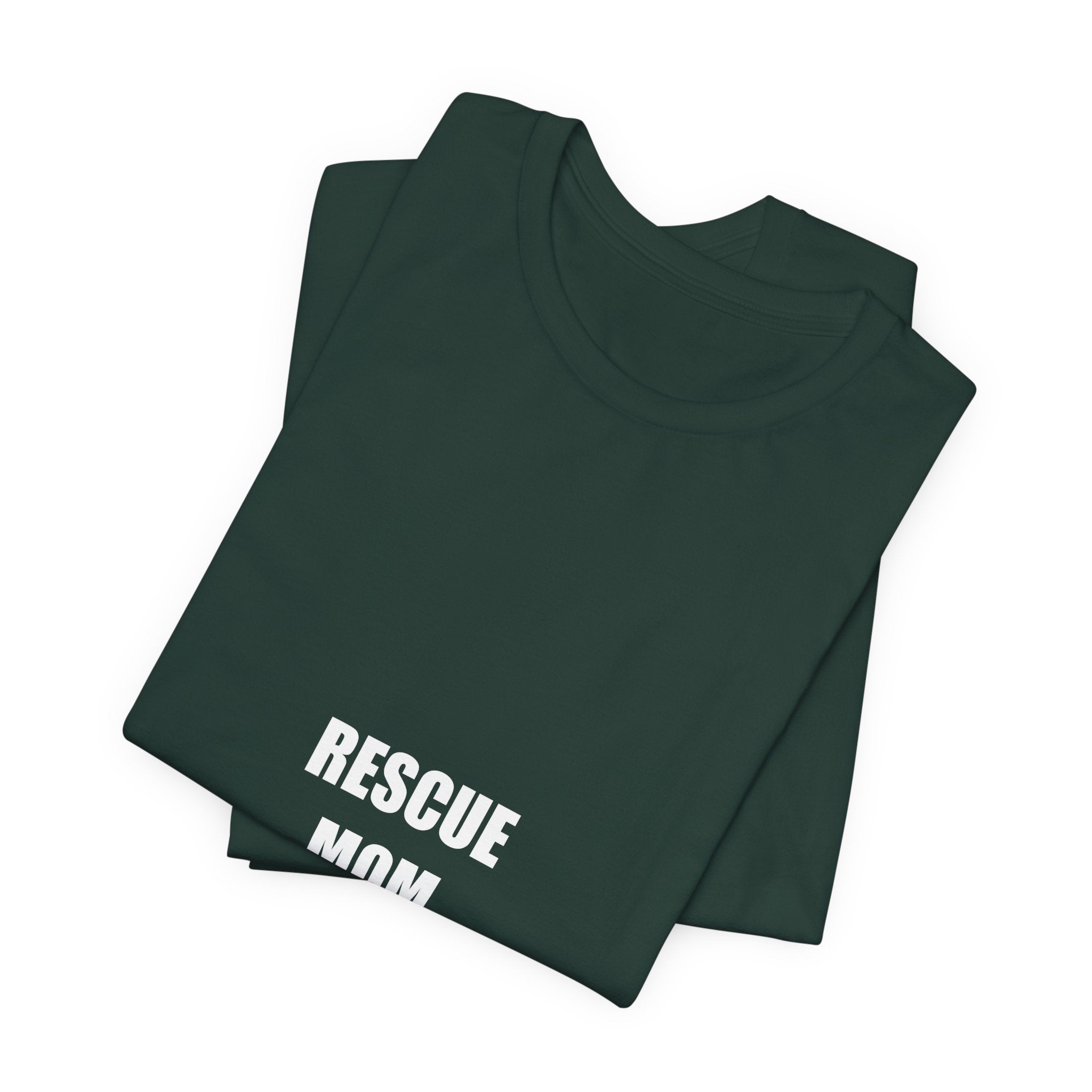Rescue Mom Shirt - Dog Rescue Gift, Adopt Don't Shop Tee, Gift for Dog Lover, Premium Bella Canvas