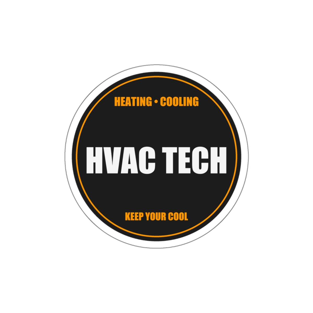 HVAC Tech Die-Cut Vinyl Sticker - view 3