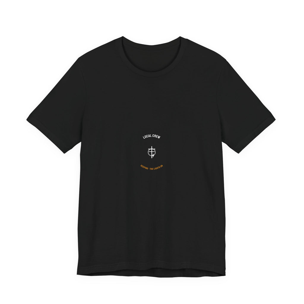 Keeping The Lights On Electrician Shirt - Vintage Lineman Badge Tee, Electrician Gift, Premium Bella Canvas