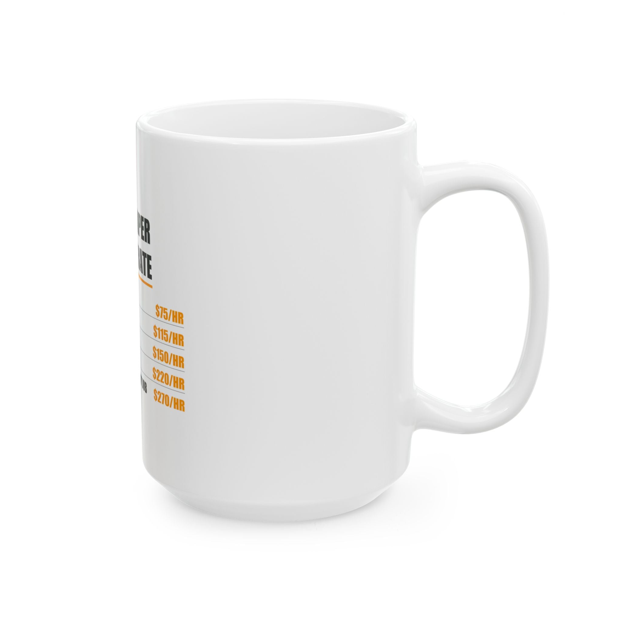 Landscaper Hourly Rate Mug - view 8
