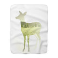 Deer Double Exposure Sherpa Throw Blanket from Kindling & Hammer