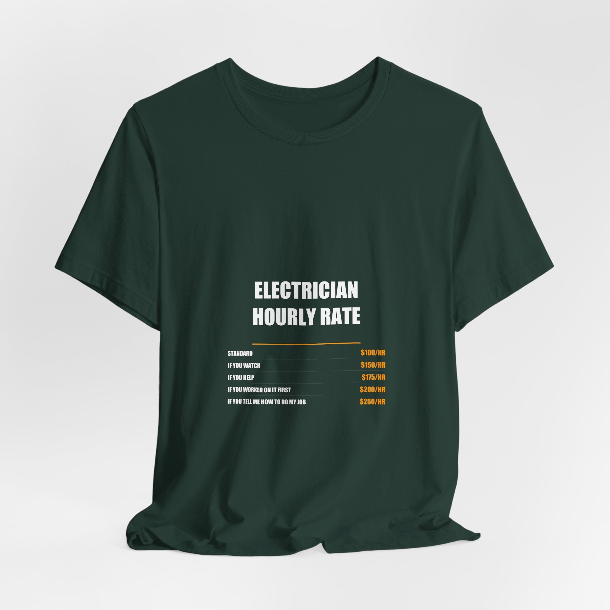 Electrician Hourly Rate Shirt - view 22