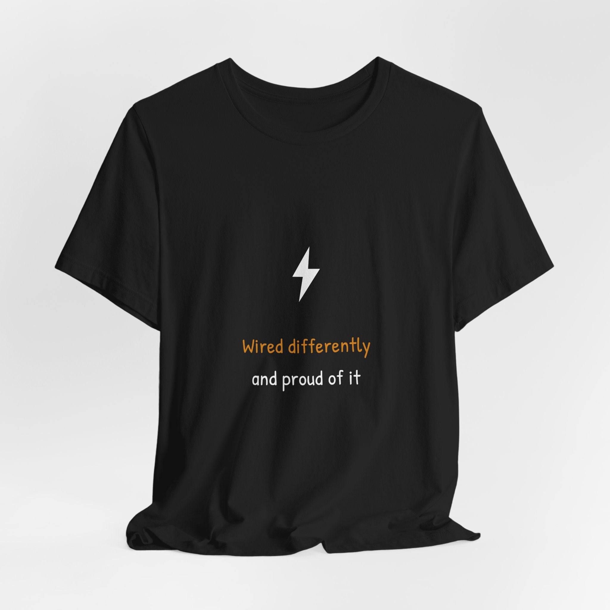 Wired Differently Electrician Shirt - Hand-Lettered Edition, Premium Bella Canvas