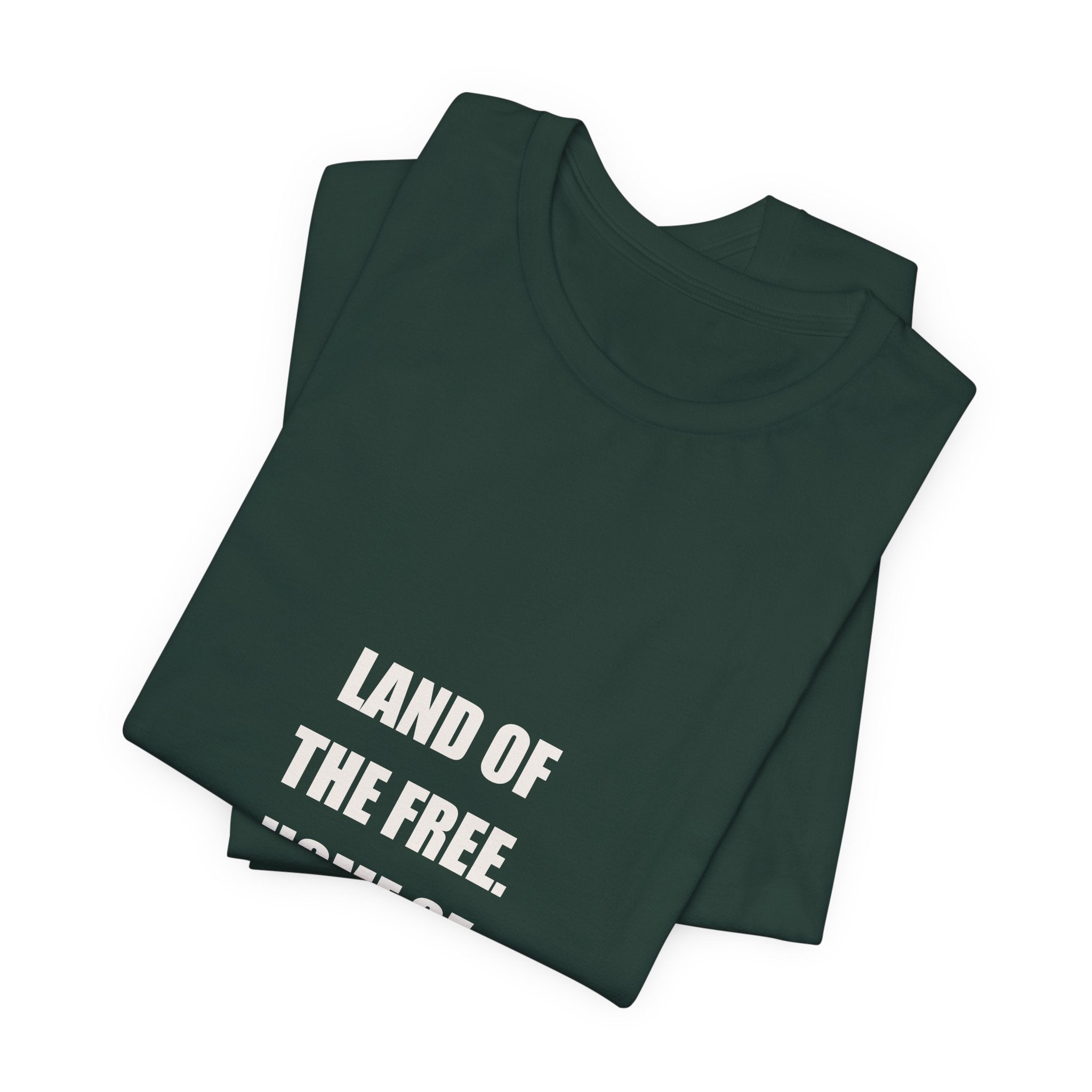 Land Of The Free Home Of The Trades Shirt - Patriotic Tradesman, 4th Of July Worker Gift, Premium Bella Canvas Tee