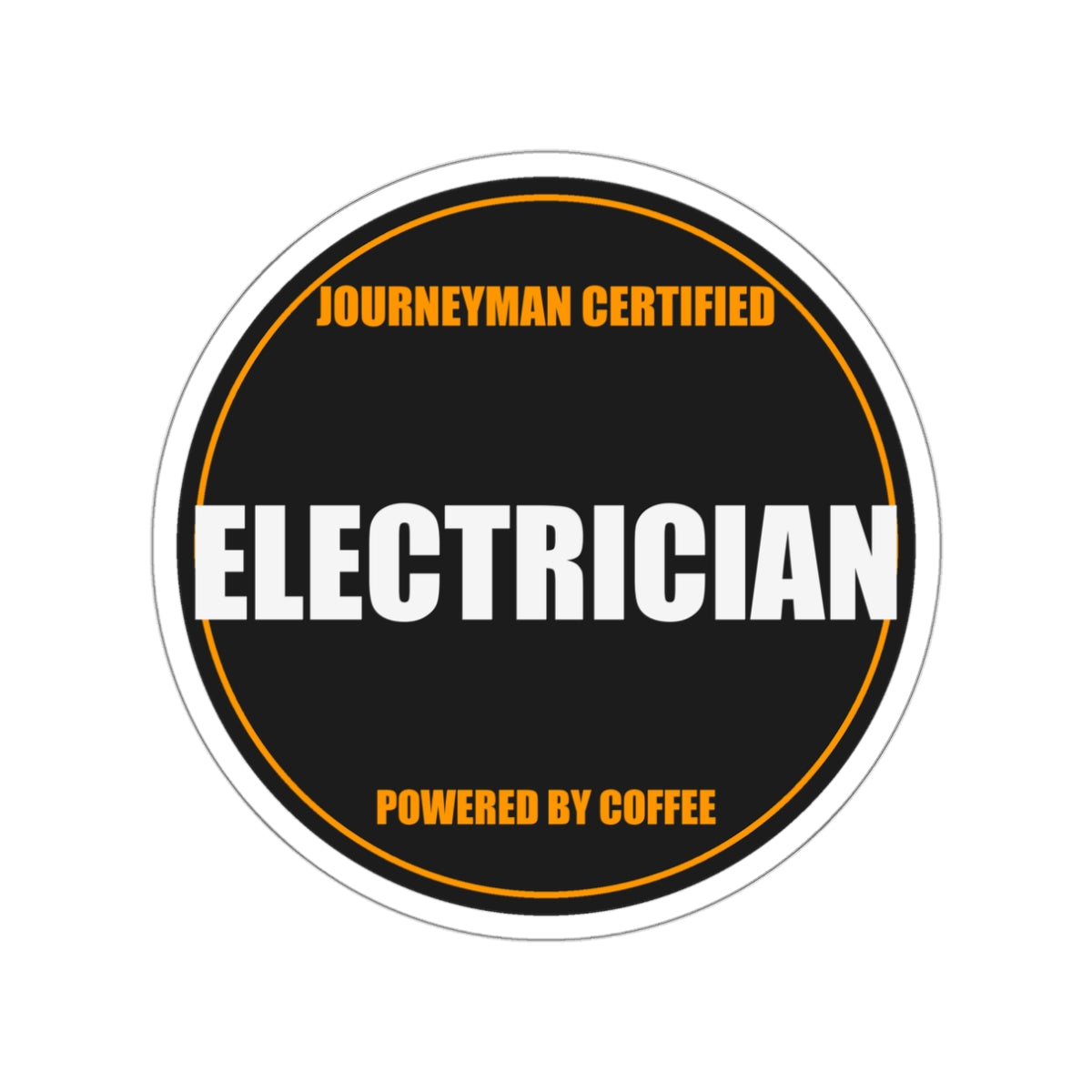 Electrician Die-Cut Vinyl Sticker - view 2