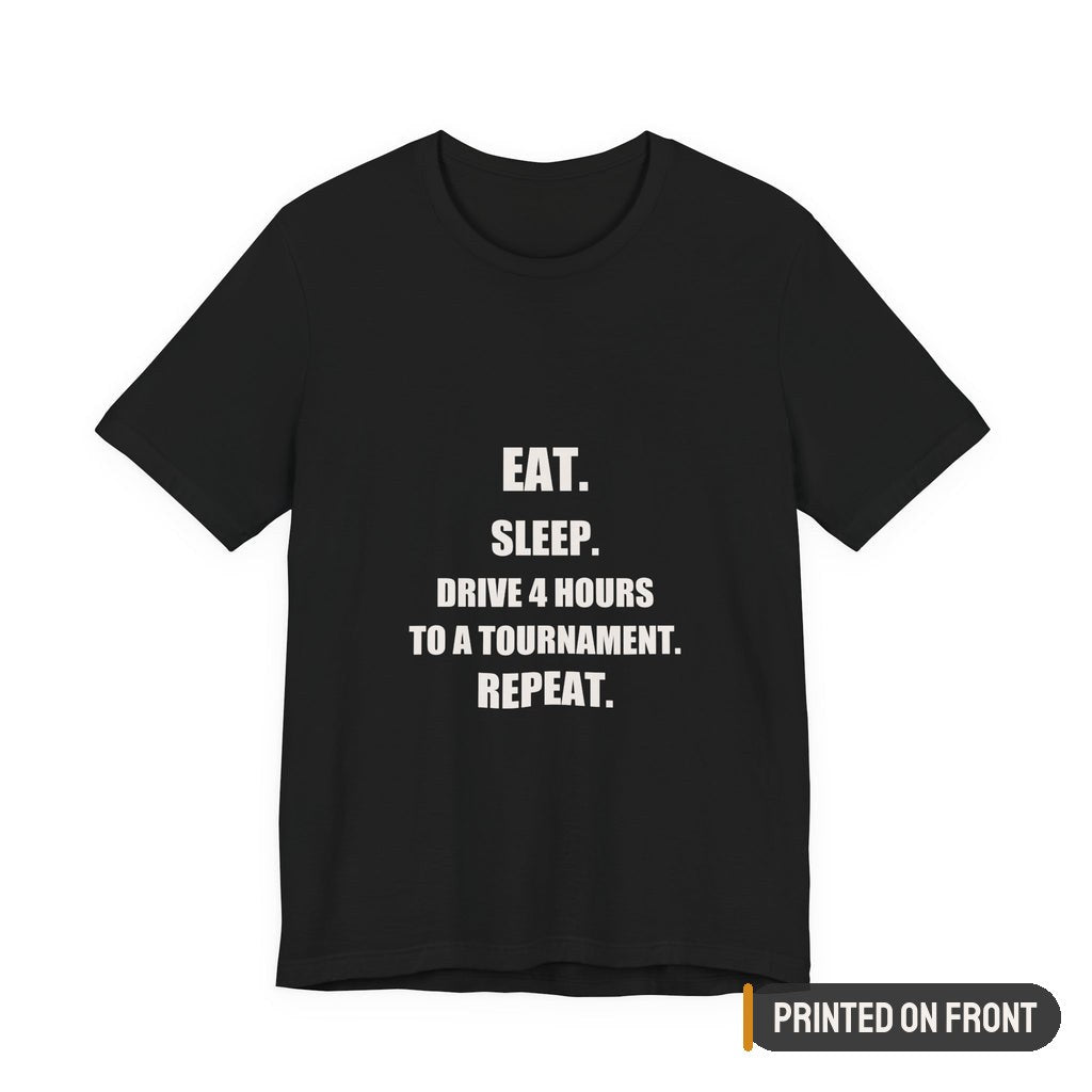 Travel Baseball Mom Shirt — printed on front (placement label)