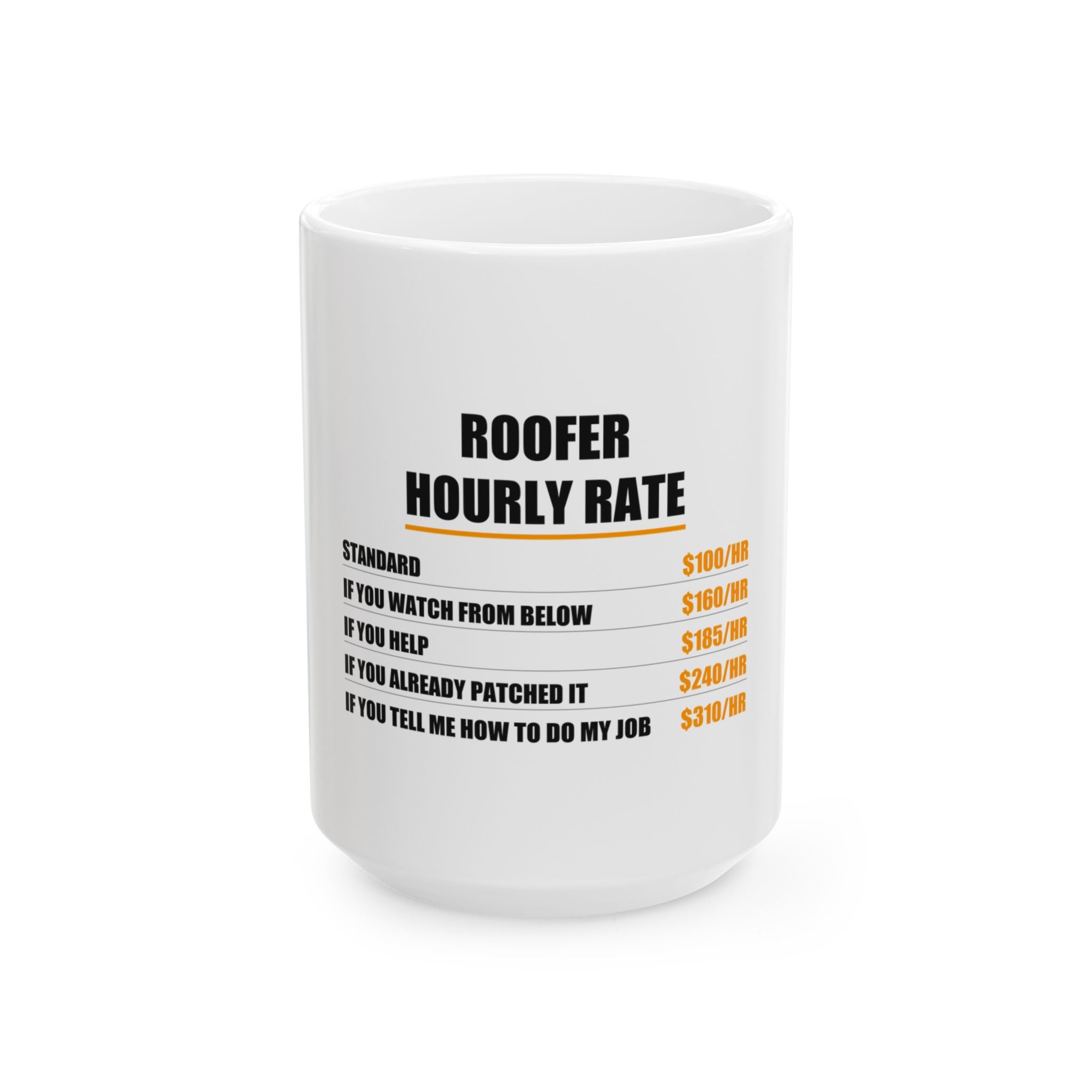 Roofer Hourly Rate Mug - view 2