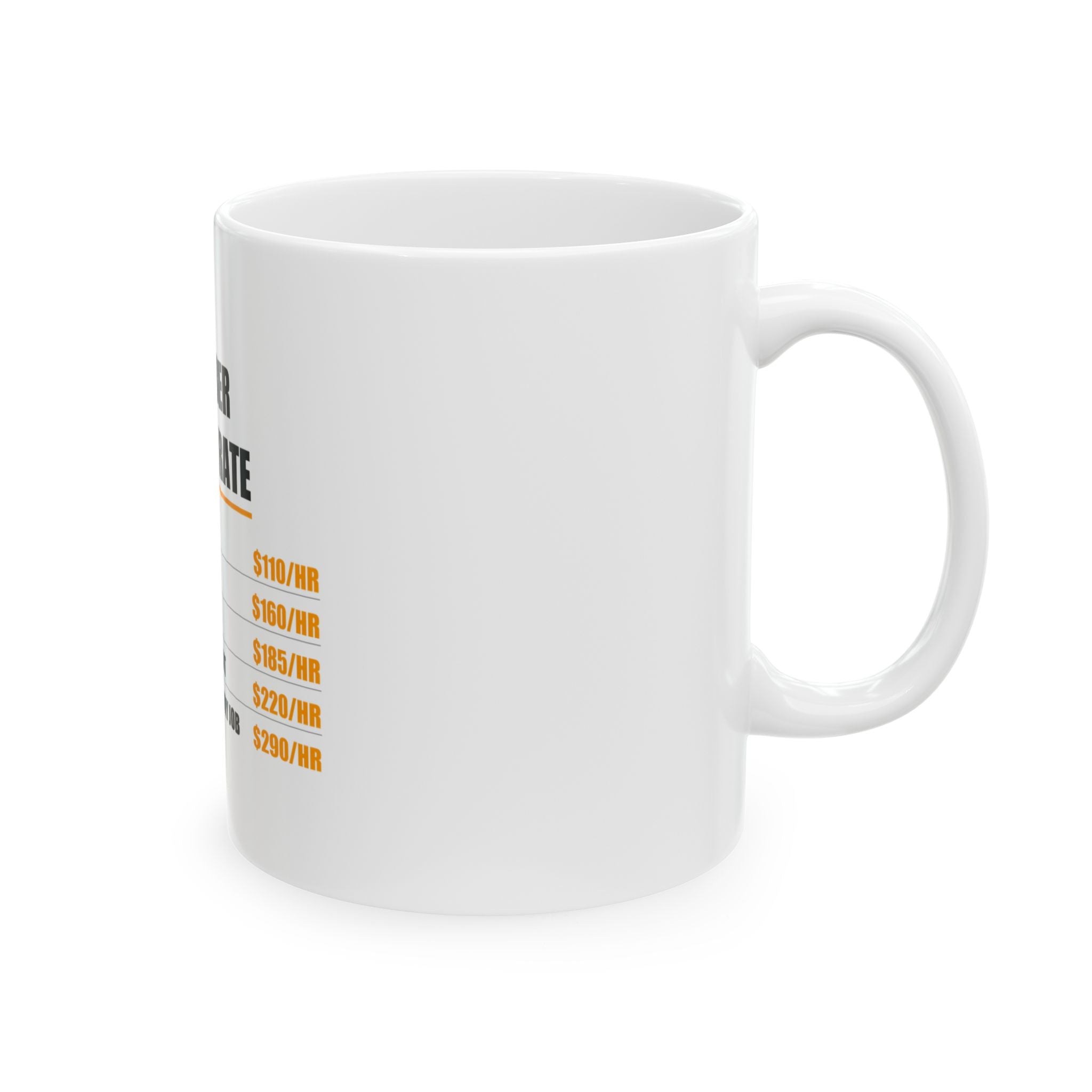 Plumber Hourly Rate Mug - view 5