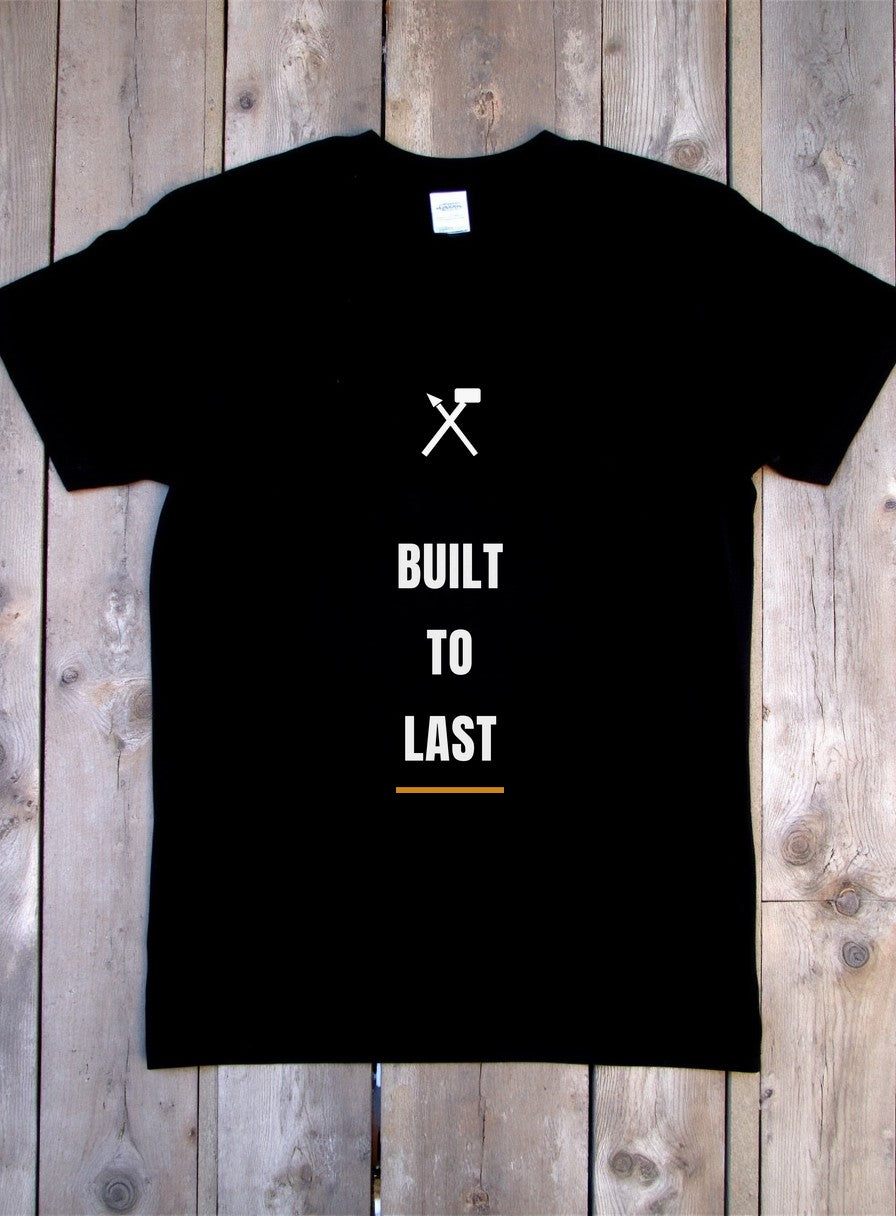 Built To Last Tradesman Shirt — flat lay photo