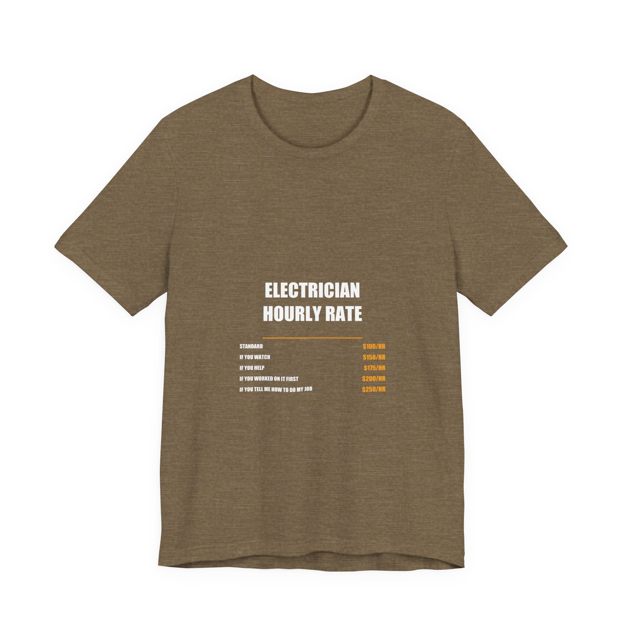 Electrician Hourly Rate Shirt - view 2