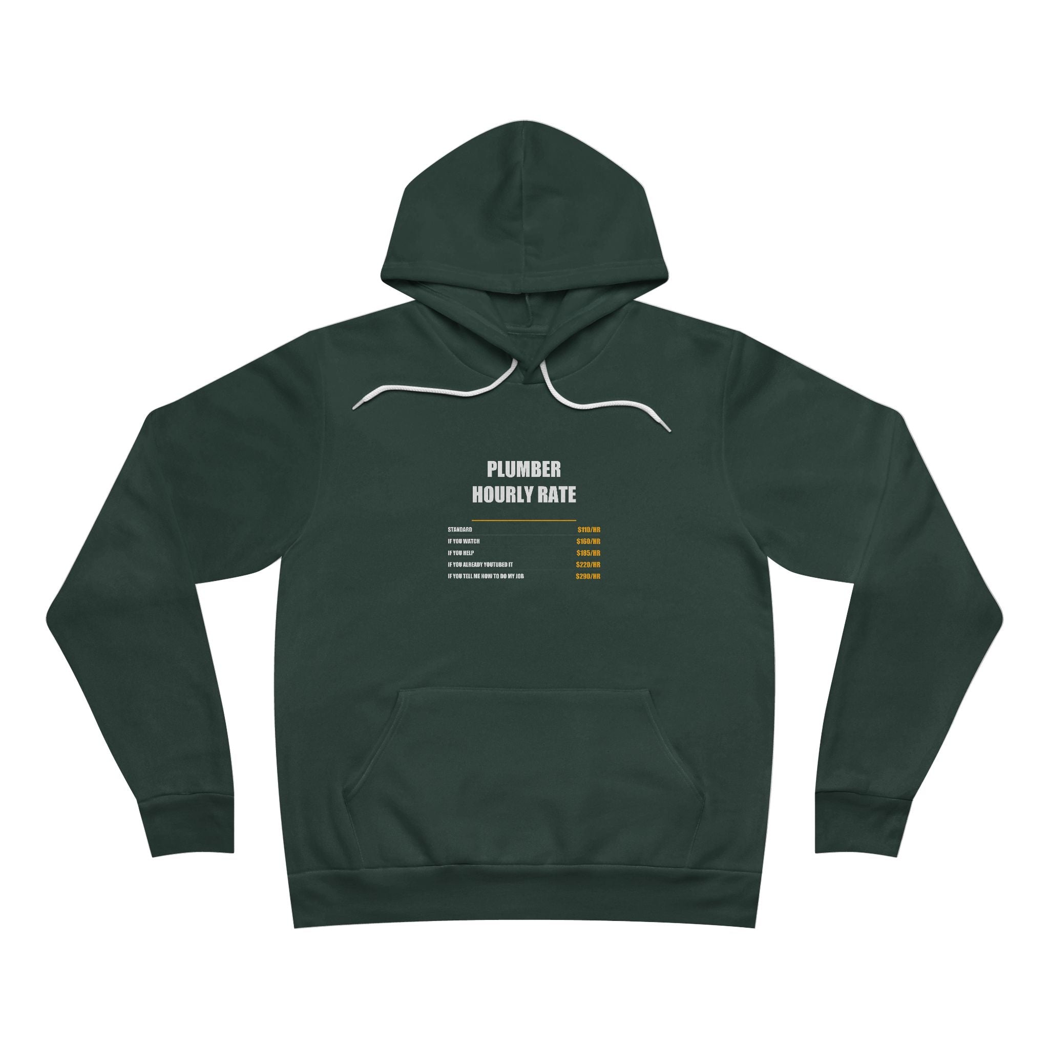 Plumber Hourly Rate Hoodie - view 2