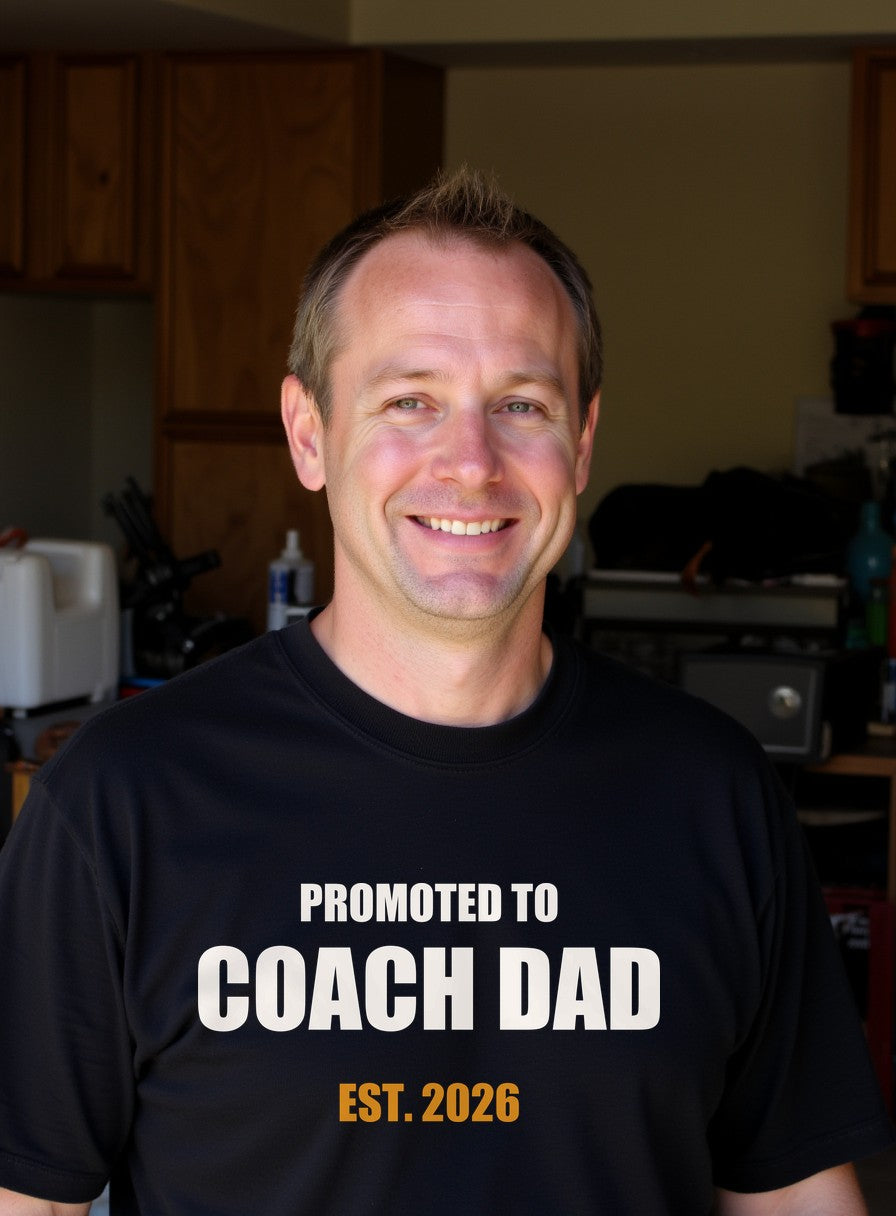 Coach Dad Shirt — worn lifestyle photo
