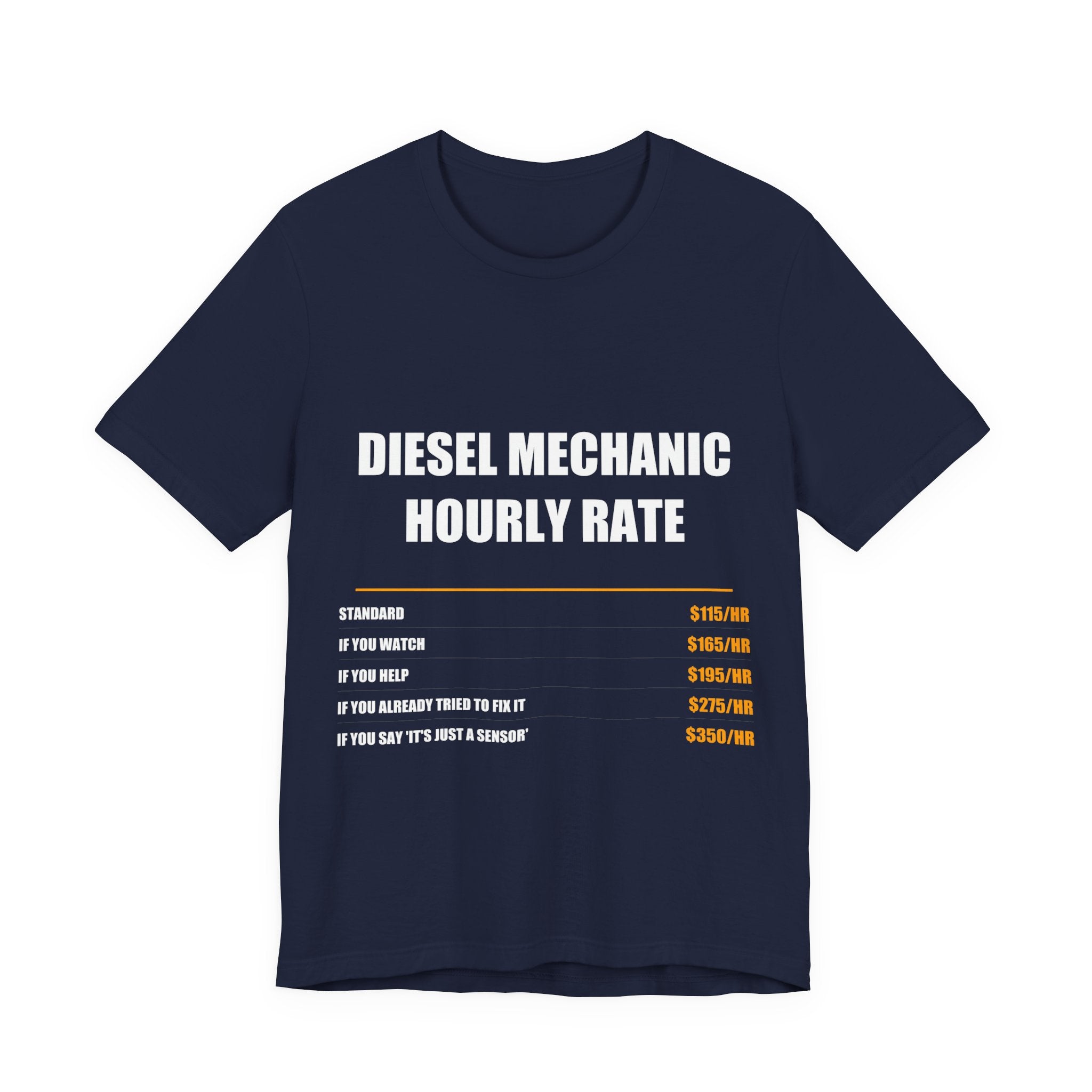 Diesel Mechanic Hourly Rate Shirt - view 4