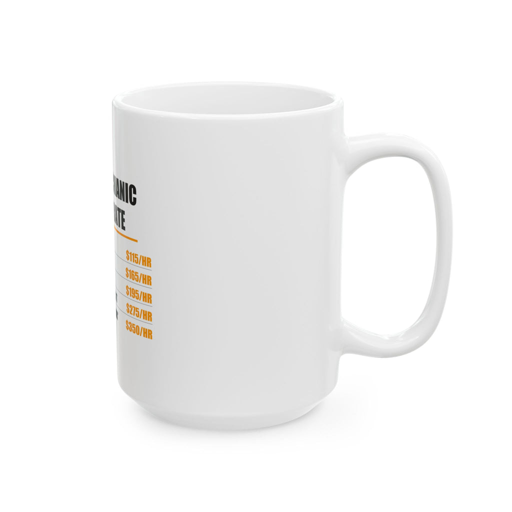 Diesel Mechanic Hourly Rate Mug - view 8