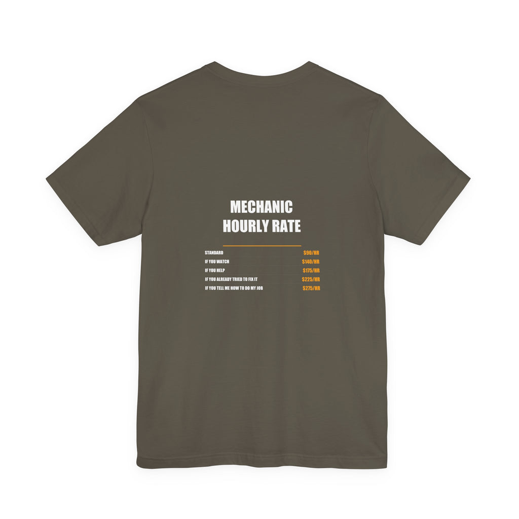 Mechanic Hourly Rate Shirt - Mechanic, Mechanic Gift, Funny Mechanic, Mechanic Gifts, Tee, T-Shirt