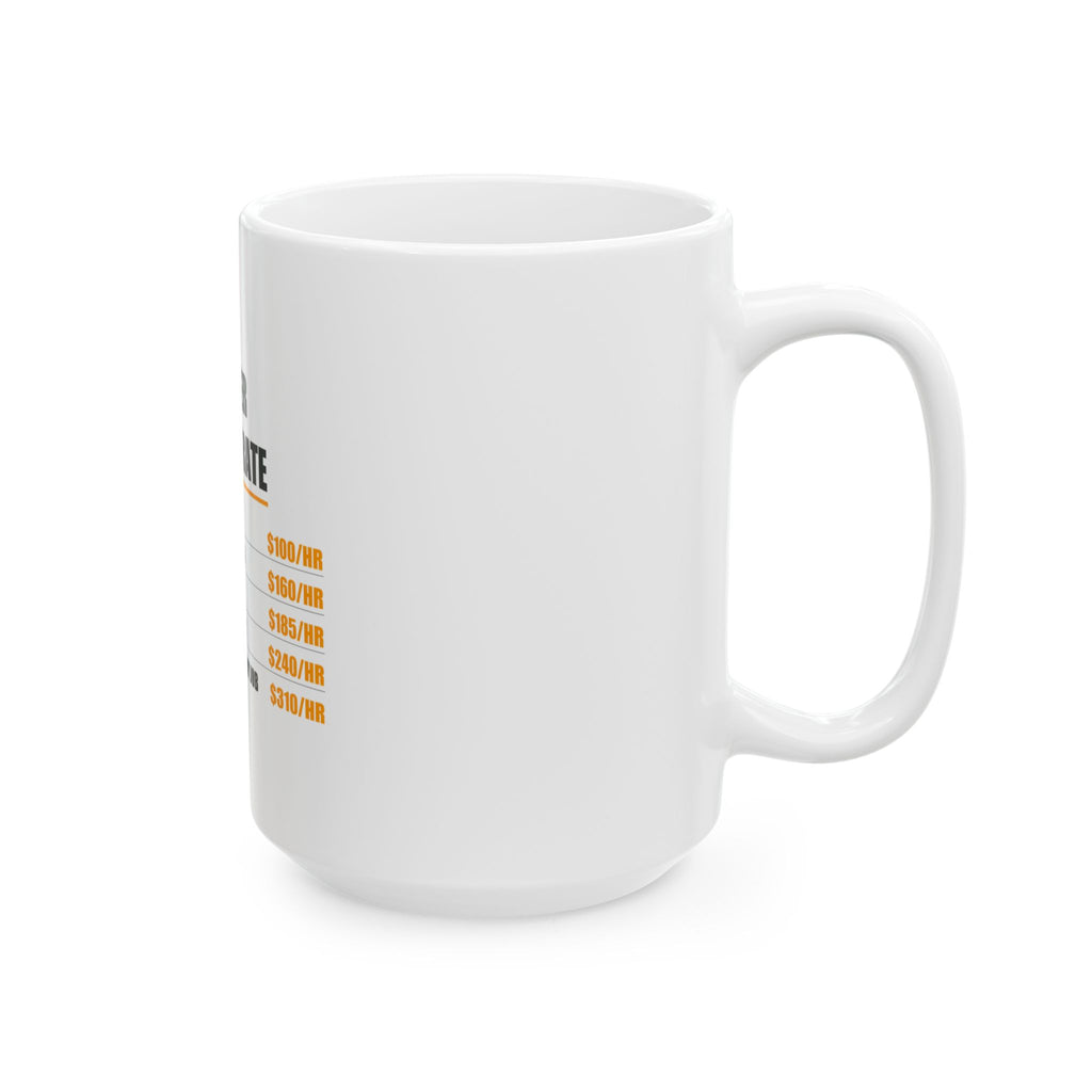 Roofer Hourly Rate Mug - view 8