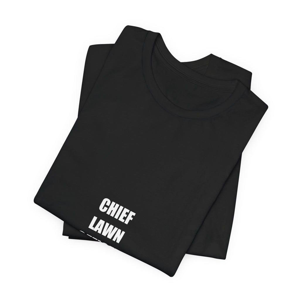 Chief Lawn Officer Shirt - Funny Lawn Care Dad Tee, Mowing Gift, Premium Bella Canvas