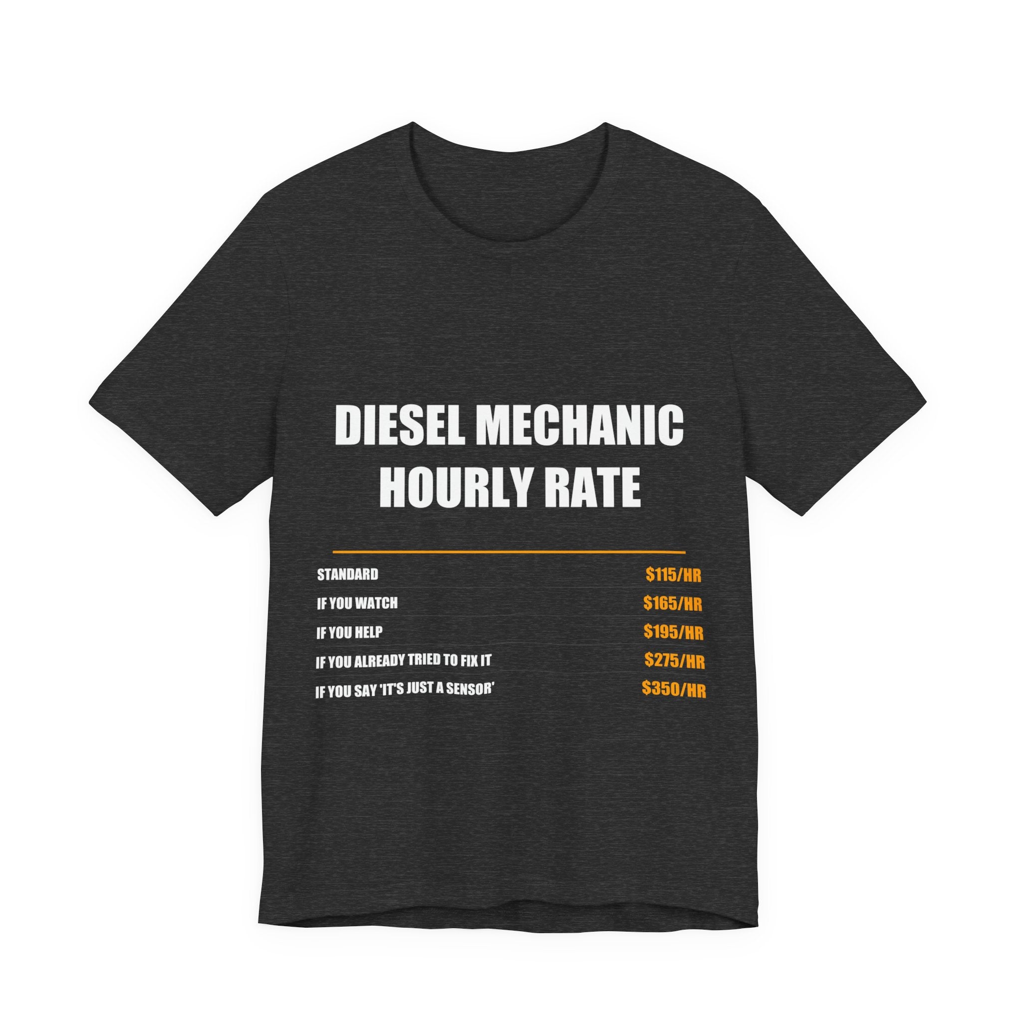 Diesel Mechanic Hourly Rate Shirt - view 3