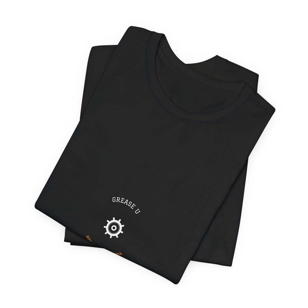 Grease U Dept 76 Mechanic Shirt - Varsity Collegiate Mechanic Tee, Funny Mechanic Gift, Premium Bella Canvas