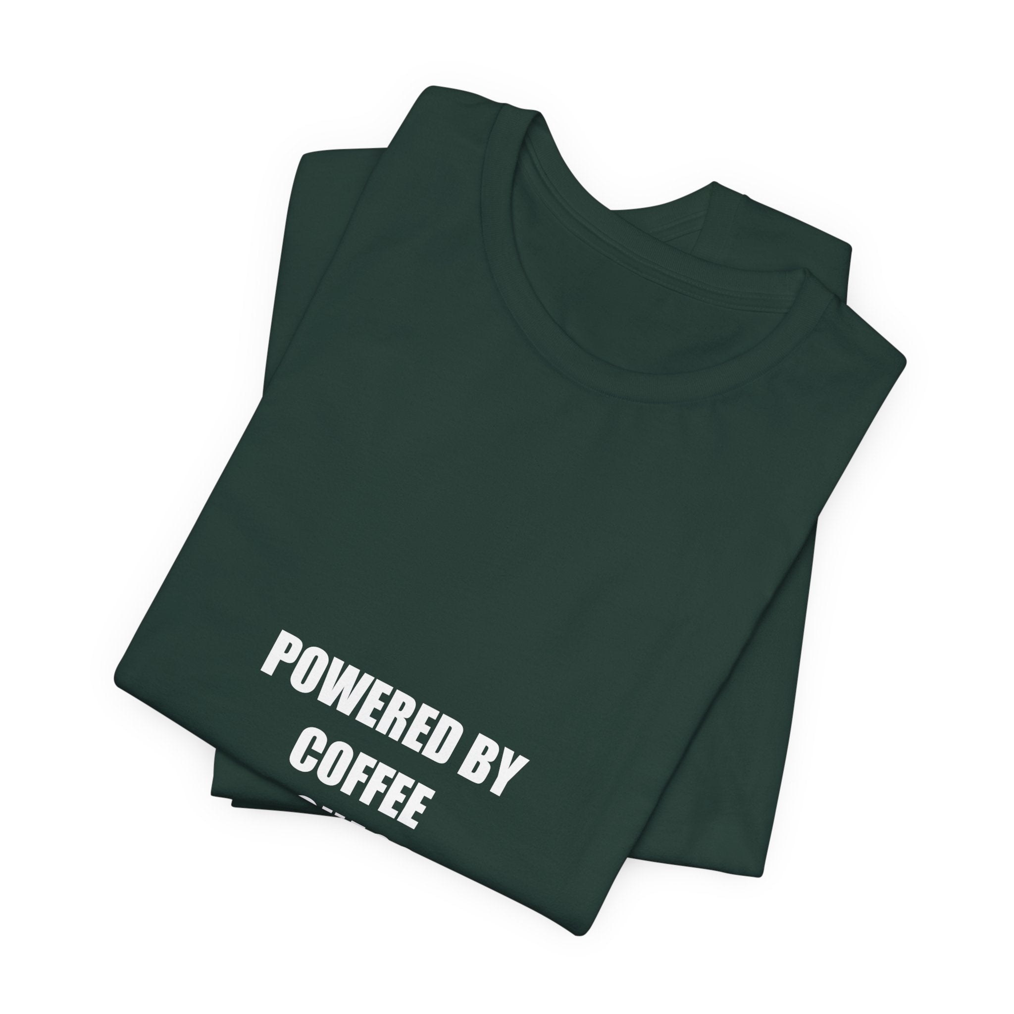 Powered by Coffee and Chaos Shirt - Funny Teacher Gift, Teacher Coffee Tee, Back to School, Premium Bella Canvas
