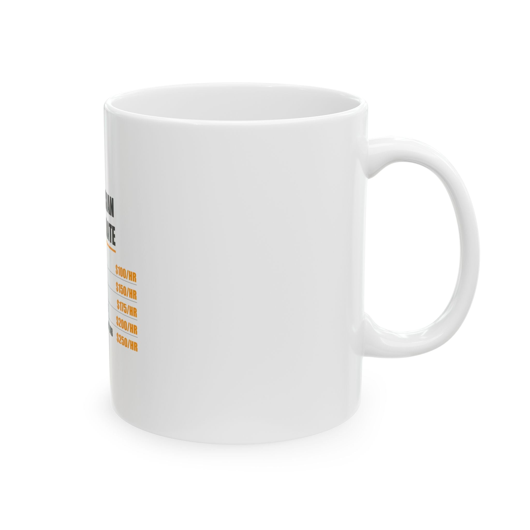 Electrician Hourly Rate Mug - view 5