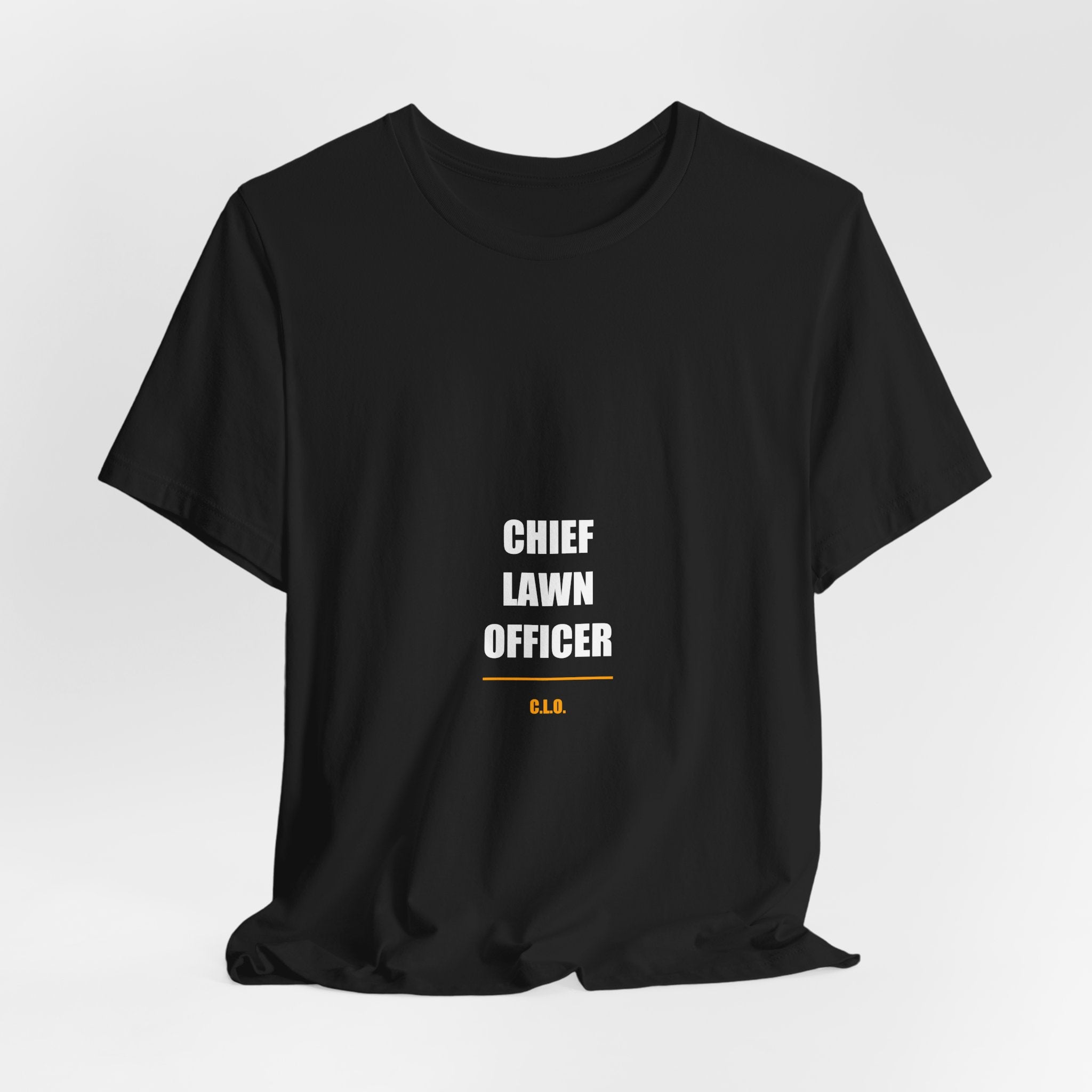 Chief Lawn Officer Shirt - Funny Lawn Care Dad Tee, Mowing Gift, Premium Bella Canvas