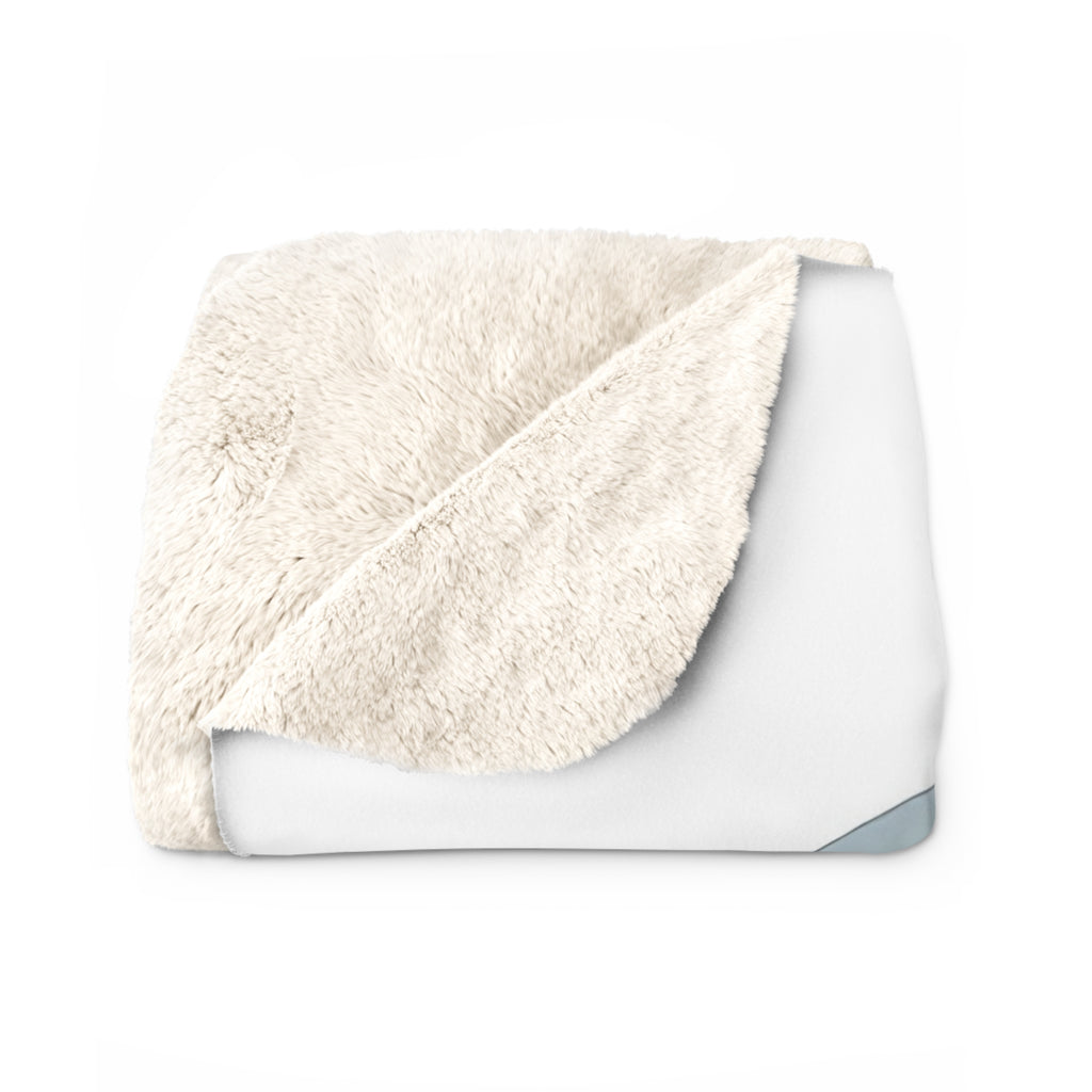 Eagle Double Exposure Sherpa Throw Blanket - Nature Wildlife Art, Cozy Fleece Cabin Decor Gift