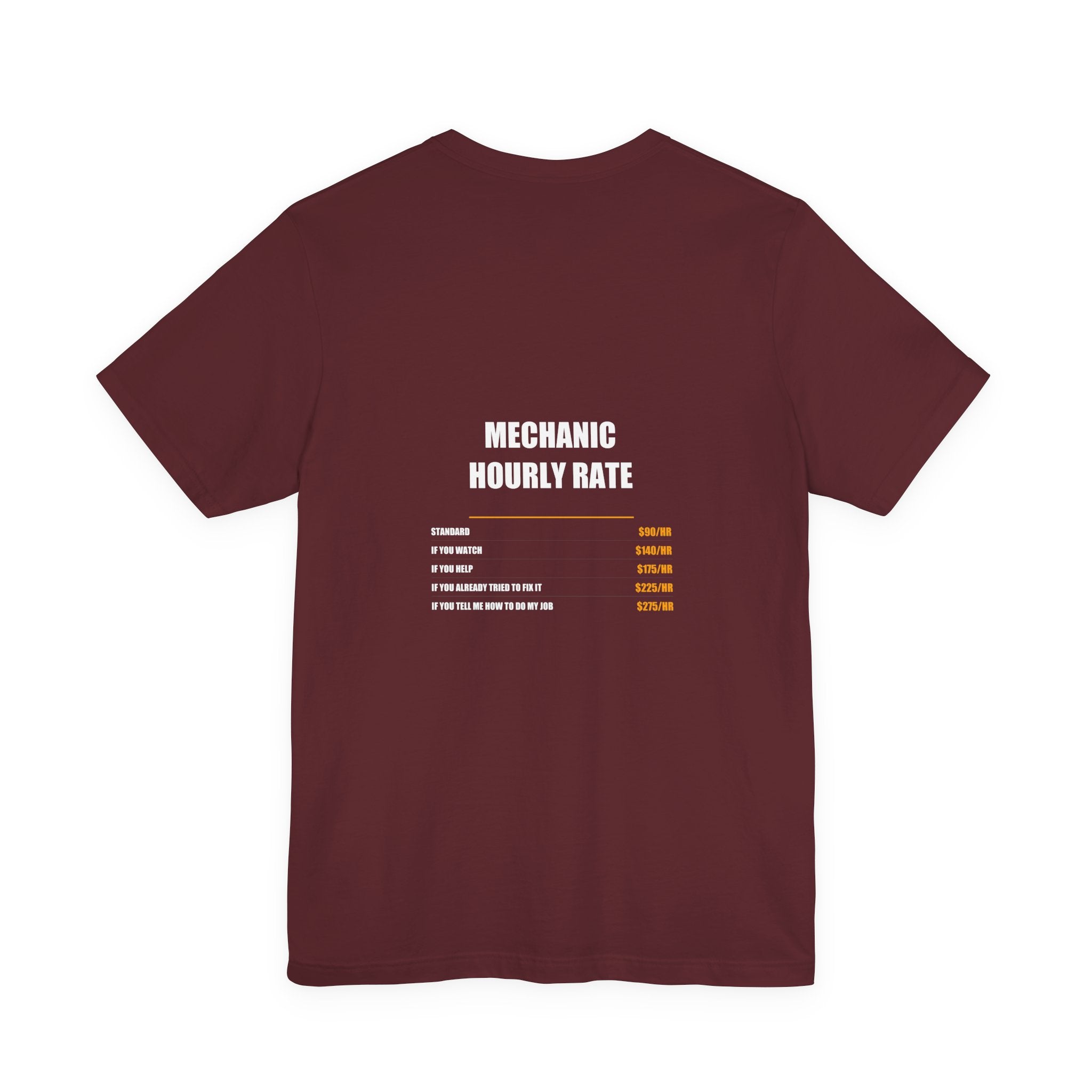 Mechanic Hourly Rate Shirt - Mechanic, Mechanic Gift, Funny Mechanic, Mechanic Gifts, Tee, T-Shirt