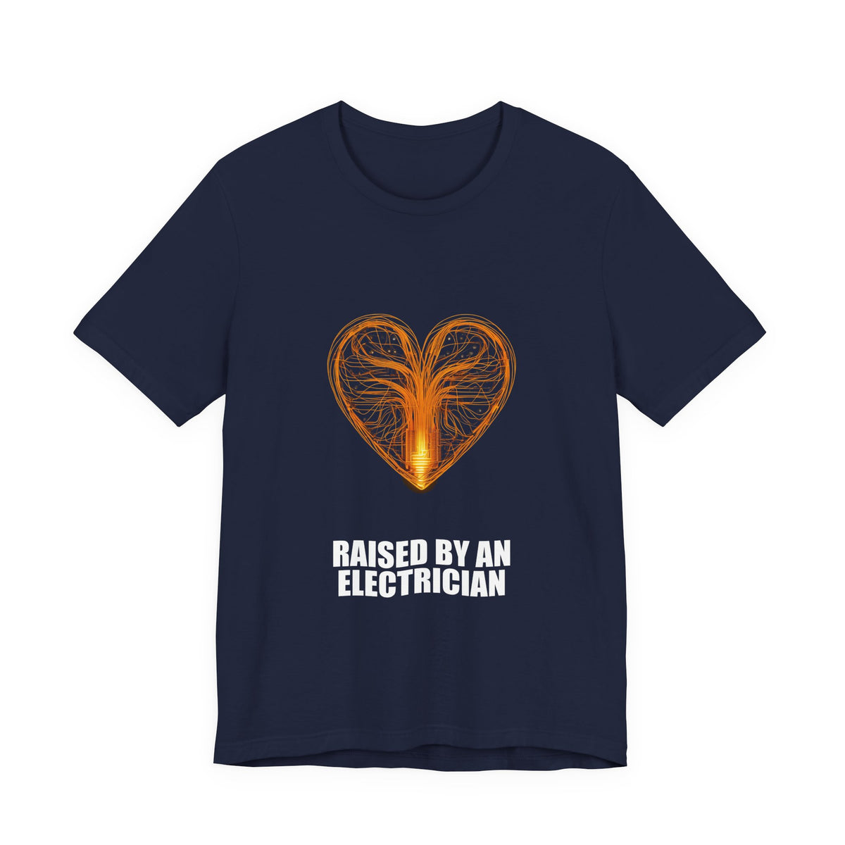 Raised By An Electrician T-Shirt - Electrician Gift, Funny Trade Shirt