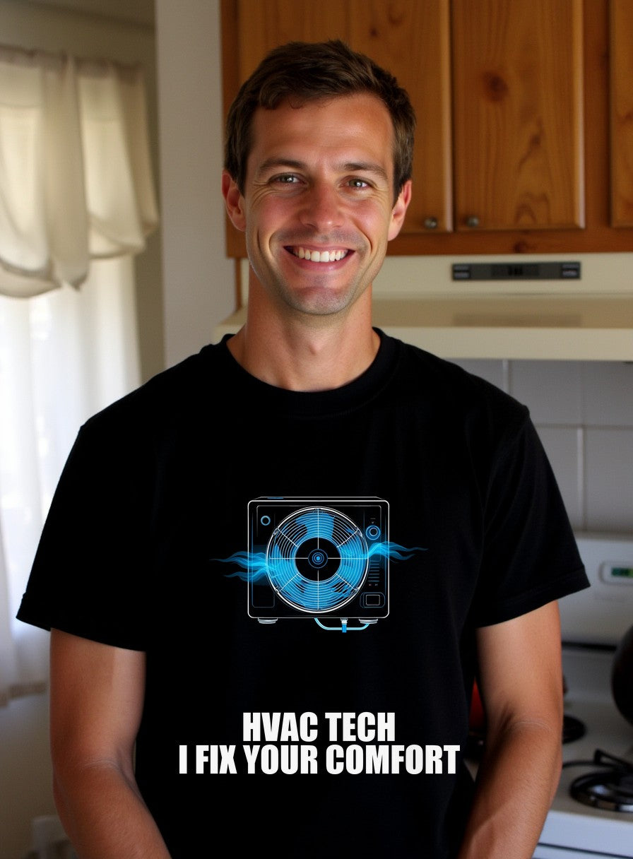 HVAC Tech Shirt — worn lifestyle photo
